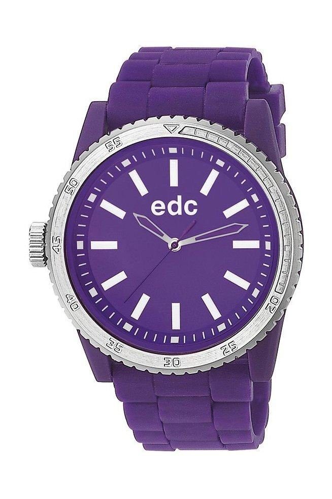 edc by Esprit Quarzuhr Rubber Starlet Crazy Purple, aus Kunststoff, Silikonband, Violett, Edelstahlboden, Dornschließe