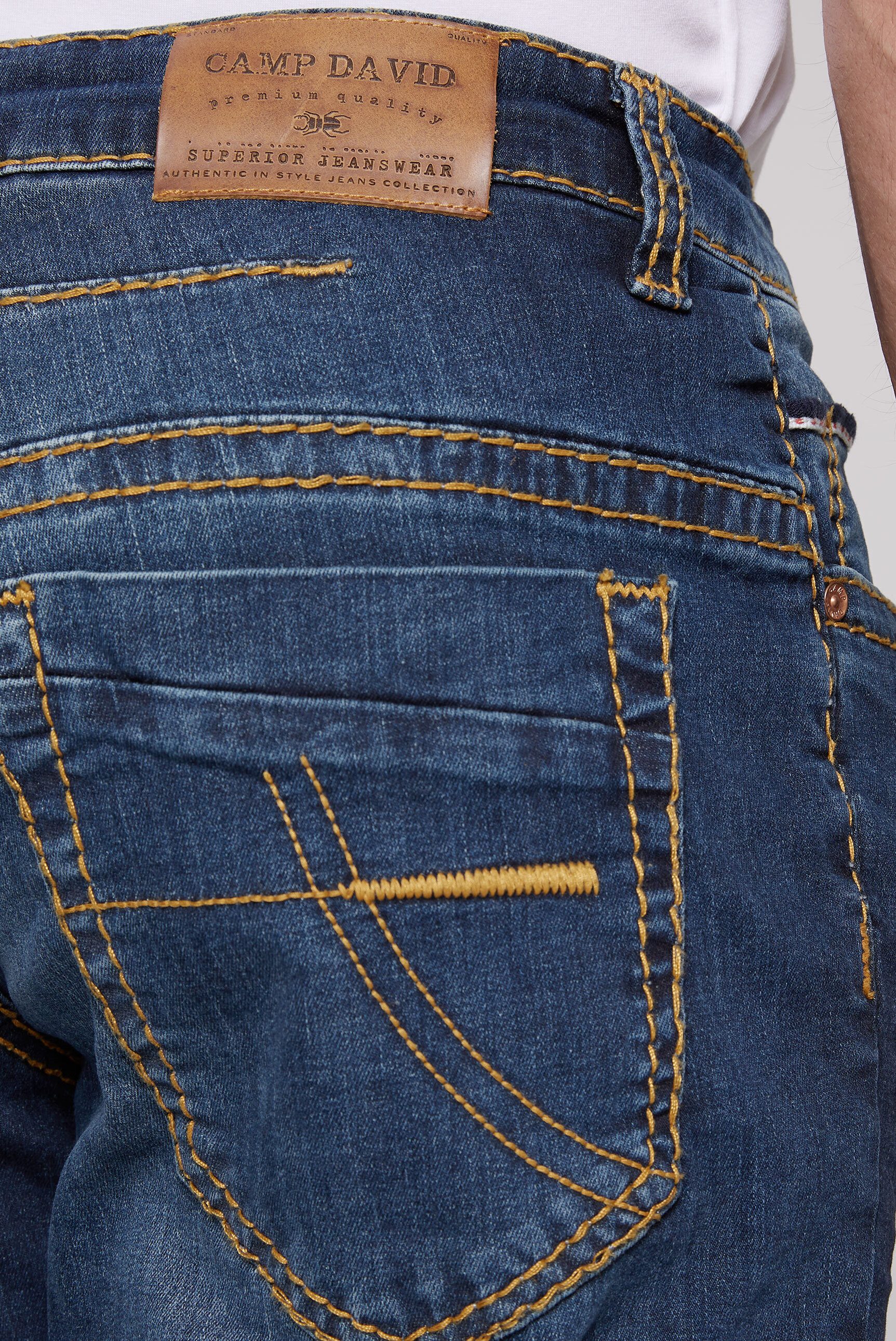CAMP DAVID Comfort-fit-Jeans mit zwei Leibhöhen