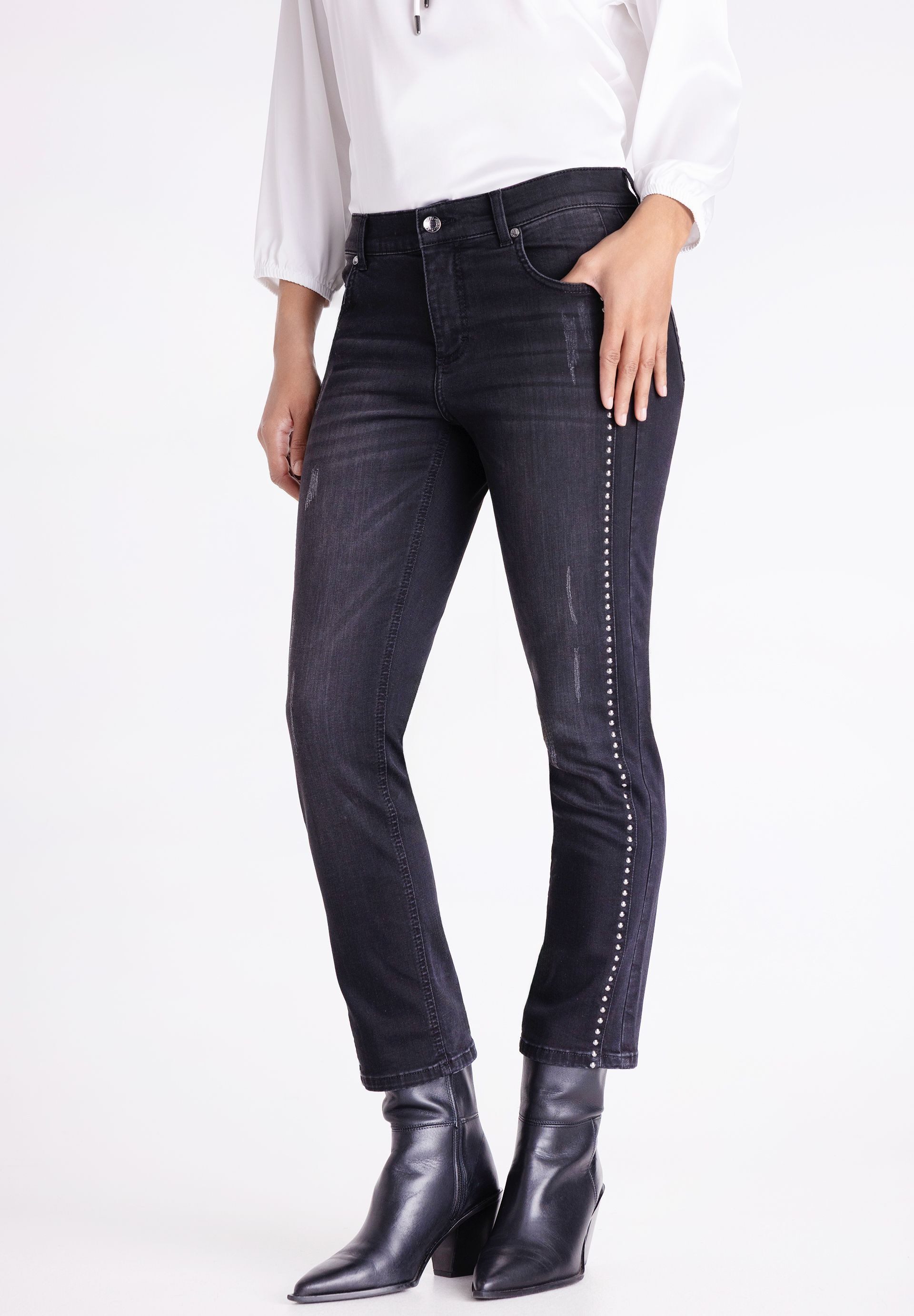 TUZZI 5-Pocket-Jeans mit Nietenbesatz