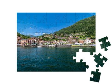 puzzleYOU Puzzle Blick auf Colonno, Comer See, Lombardei, Italien, 48 Puzzleteile, puzzleYOU-Kollektionen