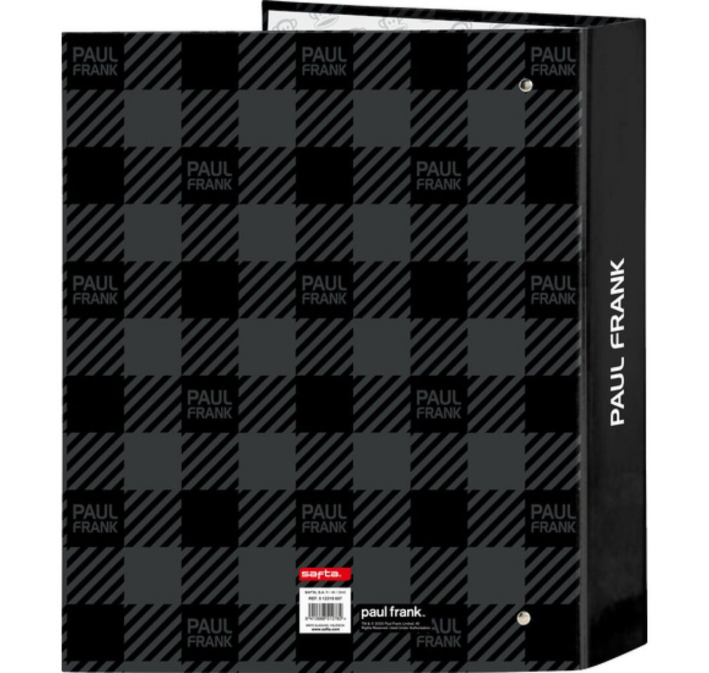 Thumbnail - safta Aktenordner Ringbuch Paul Frank Campers Schwarz A4 (27 x 33 x 6 cm)