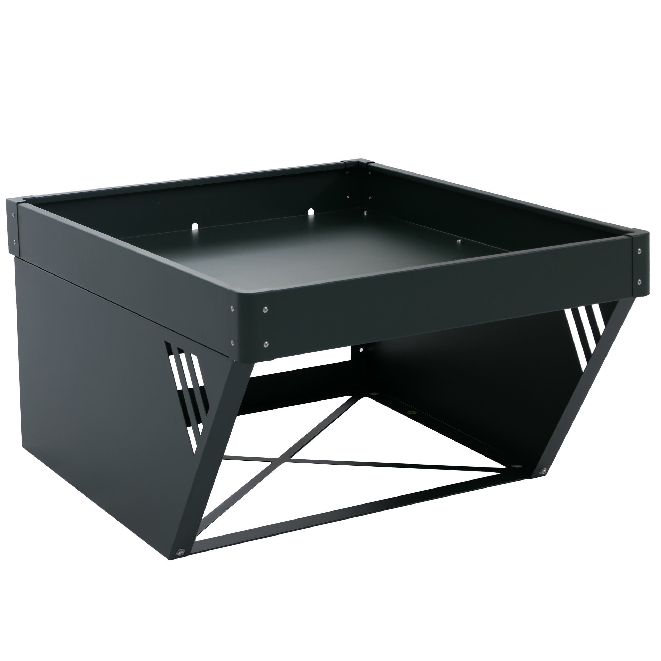 PROREGAL® Mähroboter-Garage mit Pflanzkasten 40x60x70cm Dach Unterstand Rasenmäher Metall, BxTxH: 60x70x40 cm