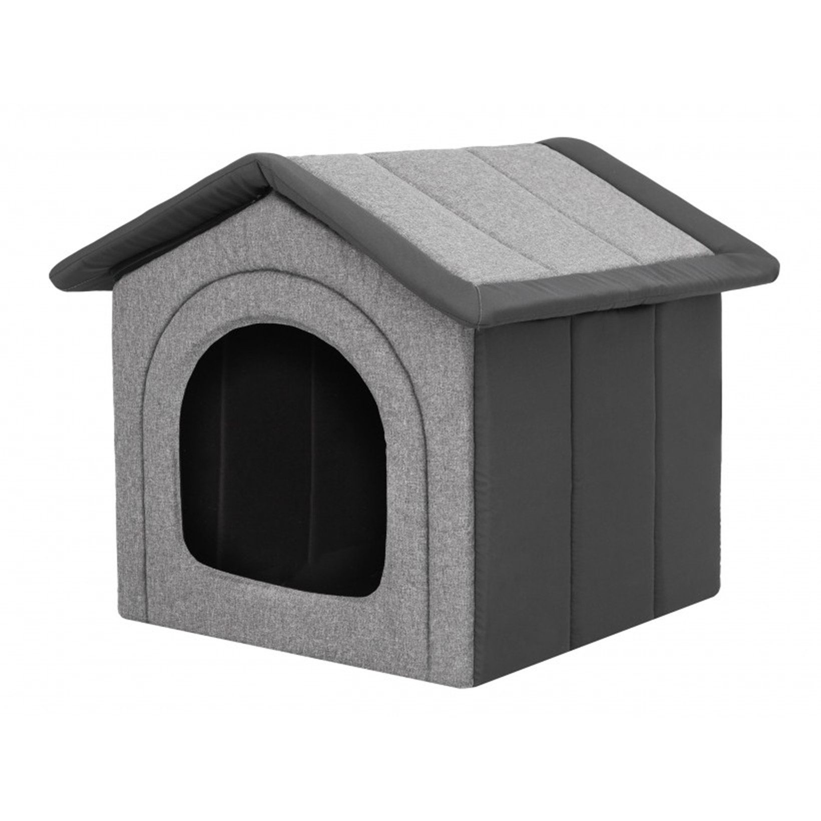 Hobbydog Hundehütte Kuschelhöhle waschbar, formstabil und pflegeleicht, Ökoleinen/Oxford, waschbar bei 30°C, formstabile Füllung, kratzfest