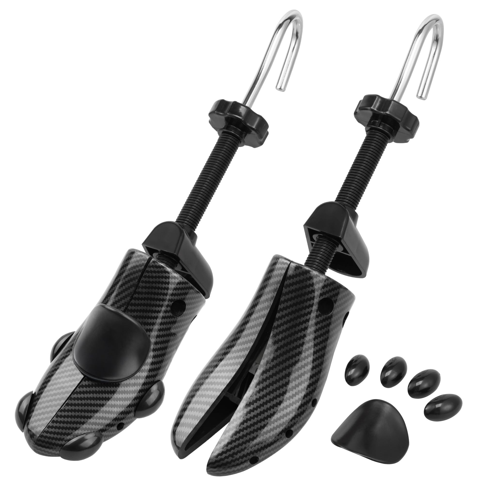 H&S Schuhspanner 2er Set Schuhspanner für Herren & Damen EU 40-46 Schuhdehner Sneaker (1-tlg), Schuhweiter Schuhspanner für Damen Schuhe Schwarz Carbon Design
