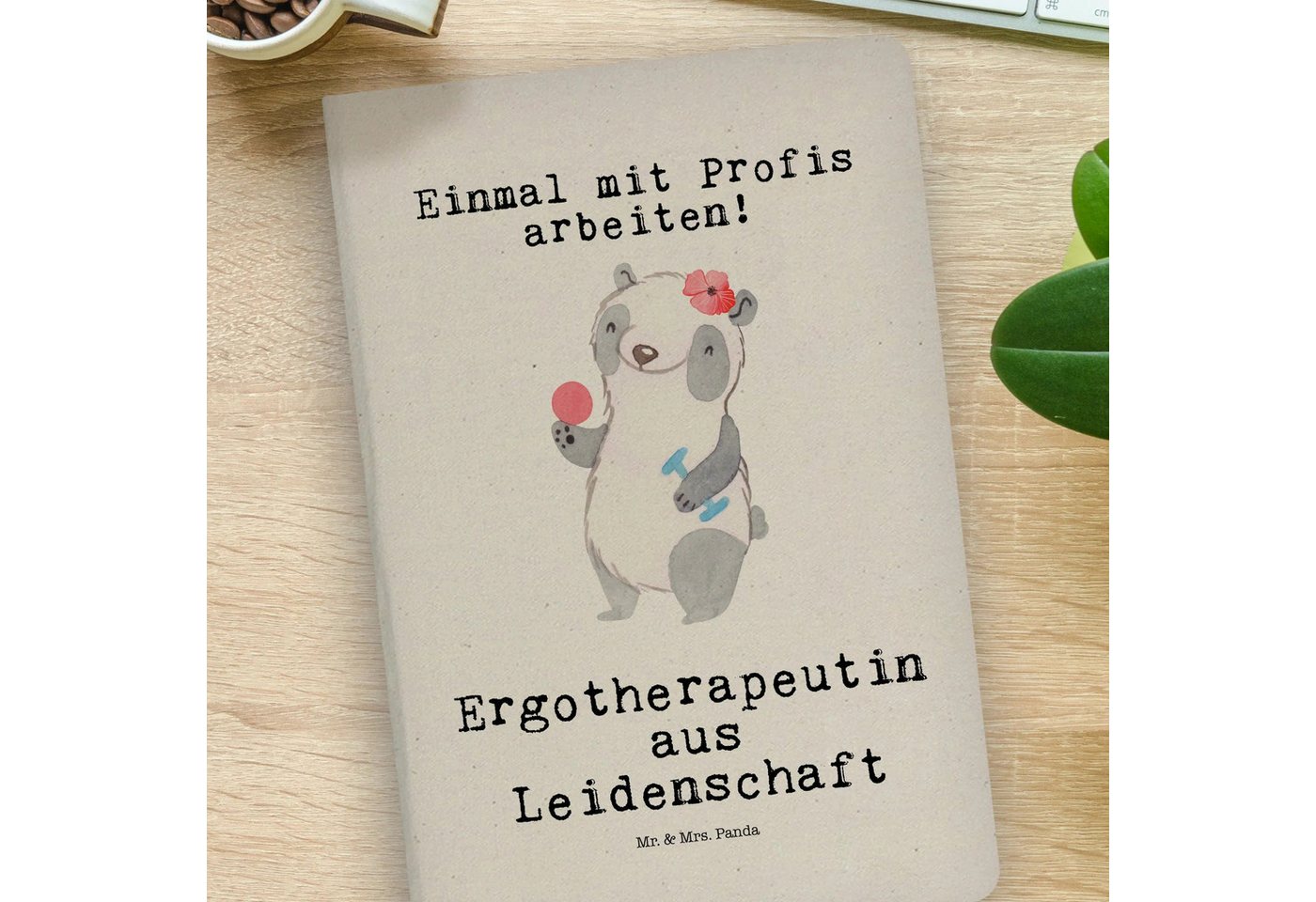 Thumbnail - Mr. & Mrs. Panda Notizbuch Ergotherapeutin Leidenschaft - Transparent - Geschenk, Ergotherapie, Mr. & Mrs. Panda, Echte ...