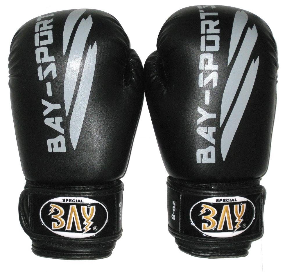 BAY-Sports BlackOrBlack Boxen Box-Handschuhe schwarz Boxhandschuhe Kickboxe