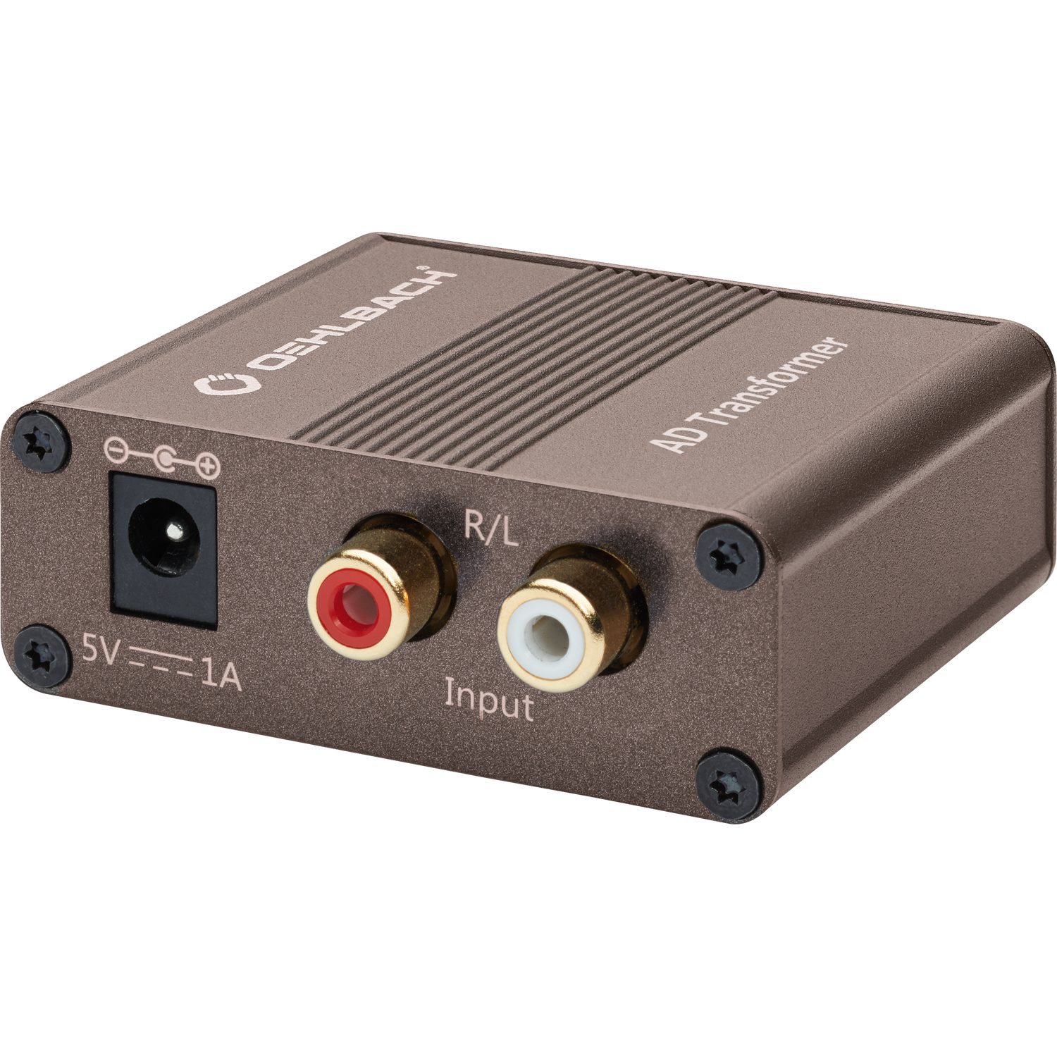 OEHLBACH Audio-Wandler AD Transformer Analog zu Digital Audiowandler, Vollmetall, Präzise