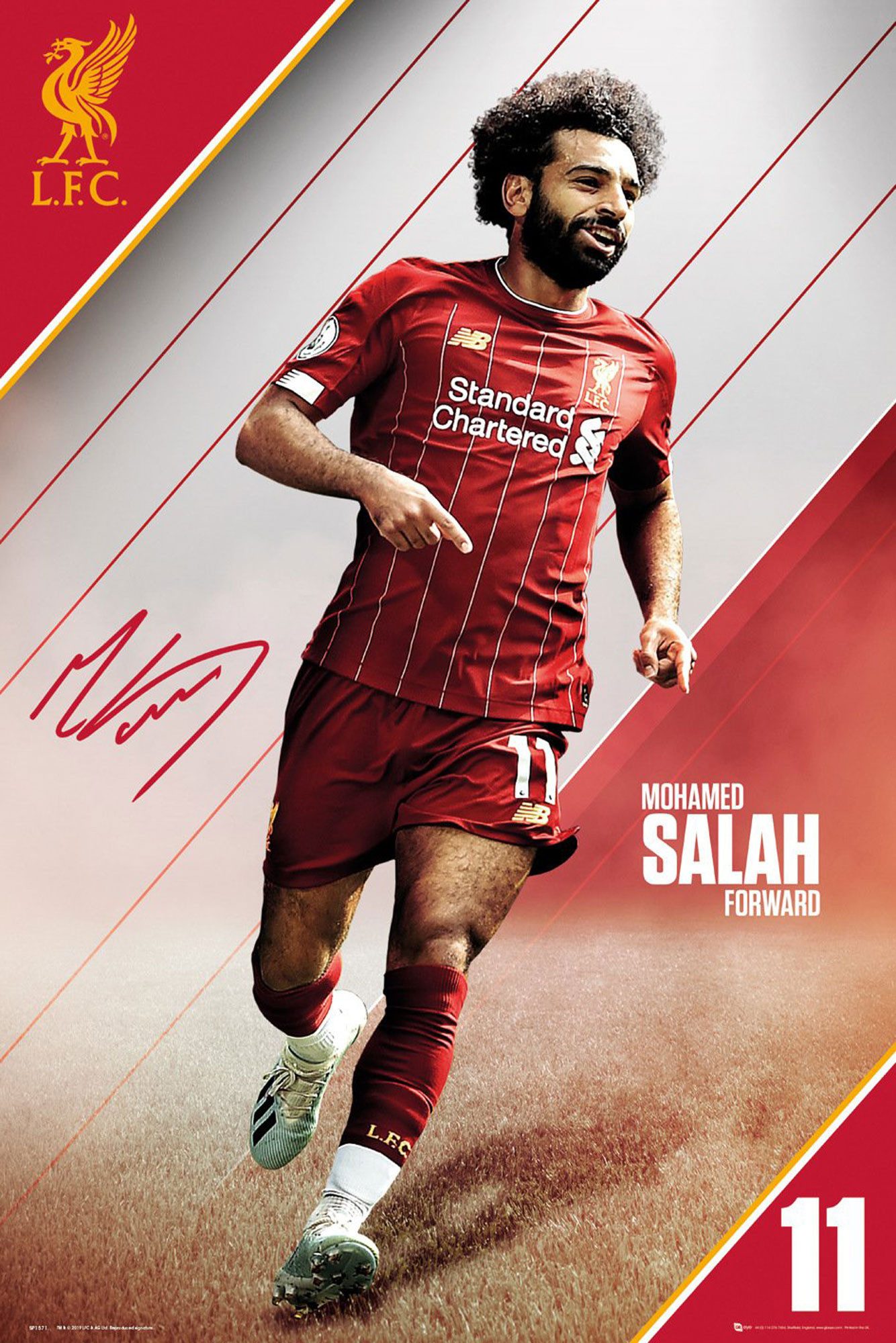 Poster Fußball - Poster - FC Liverpool - Salah 19/20 günstig online kaufen
