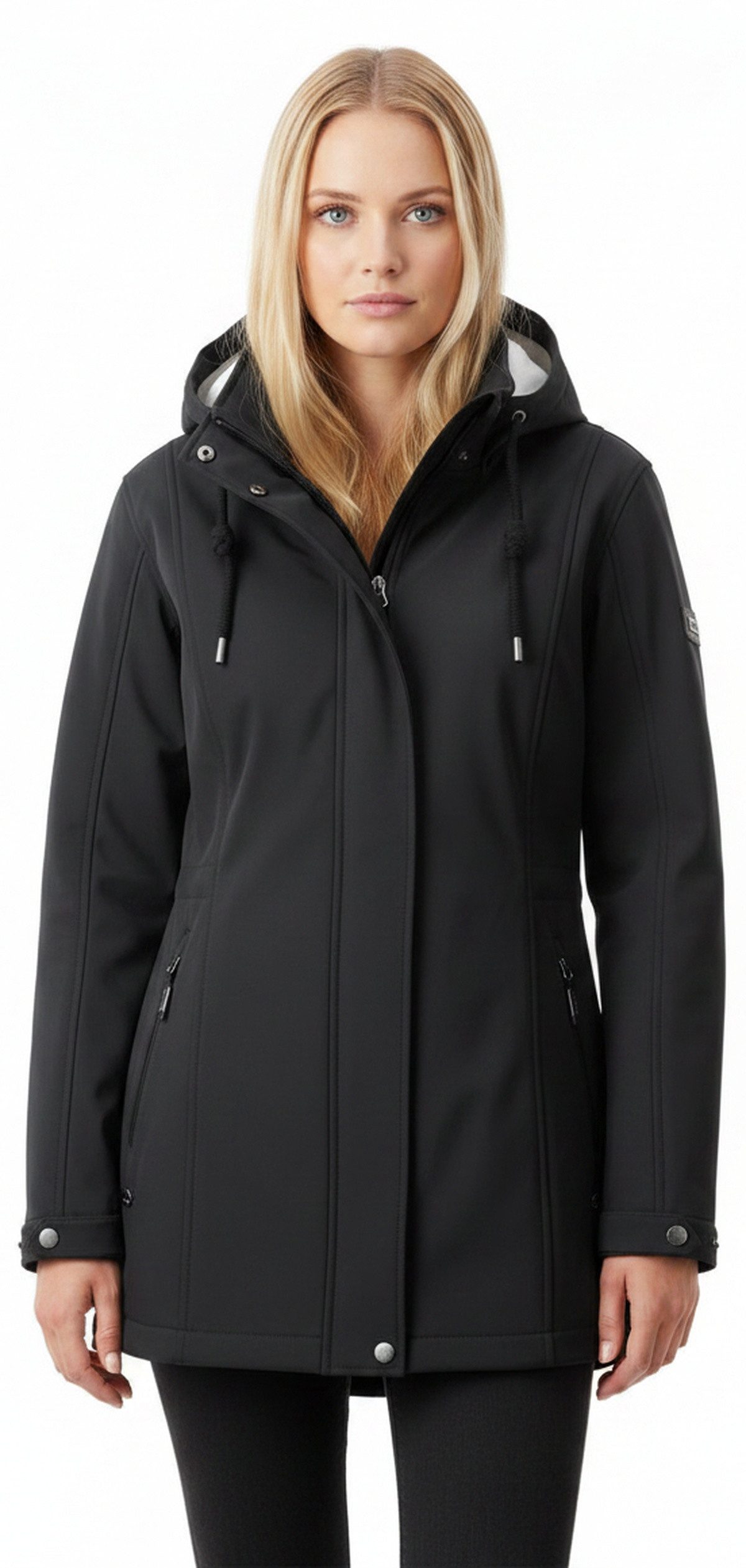 DEPROC Active Outdoorjacke WILKIE PEAK II Übergangsjacke mit abnehmbarer Kapuze