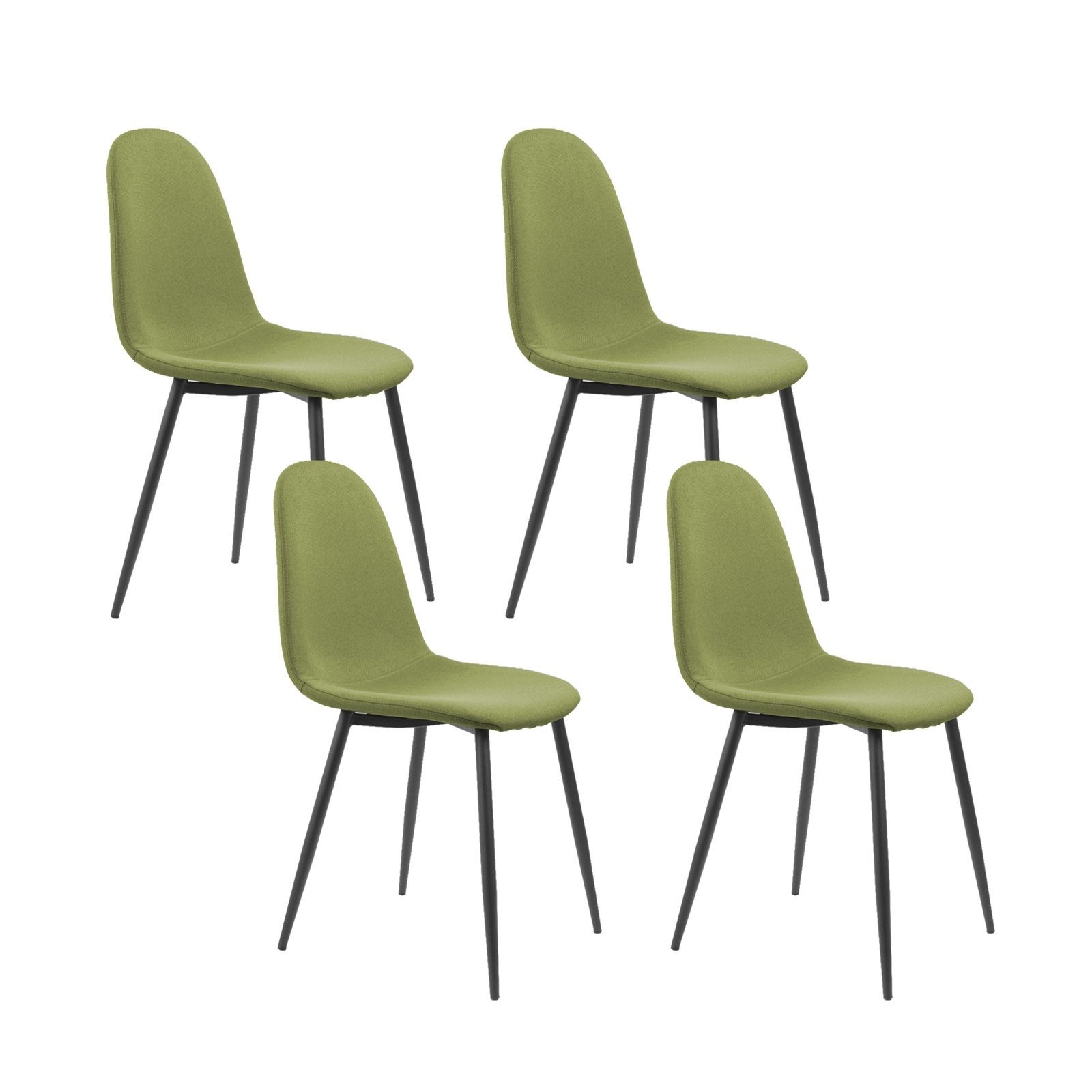 HTI-Living Esszimmerstuhl Stuhl Savannah Webstoff 4er-Set (Set, 4 St), Küchenstuhl Grün