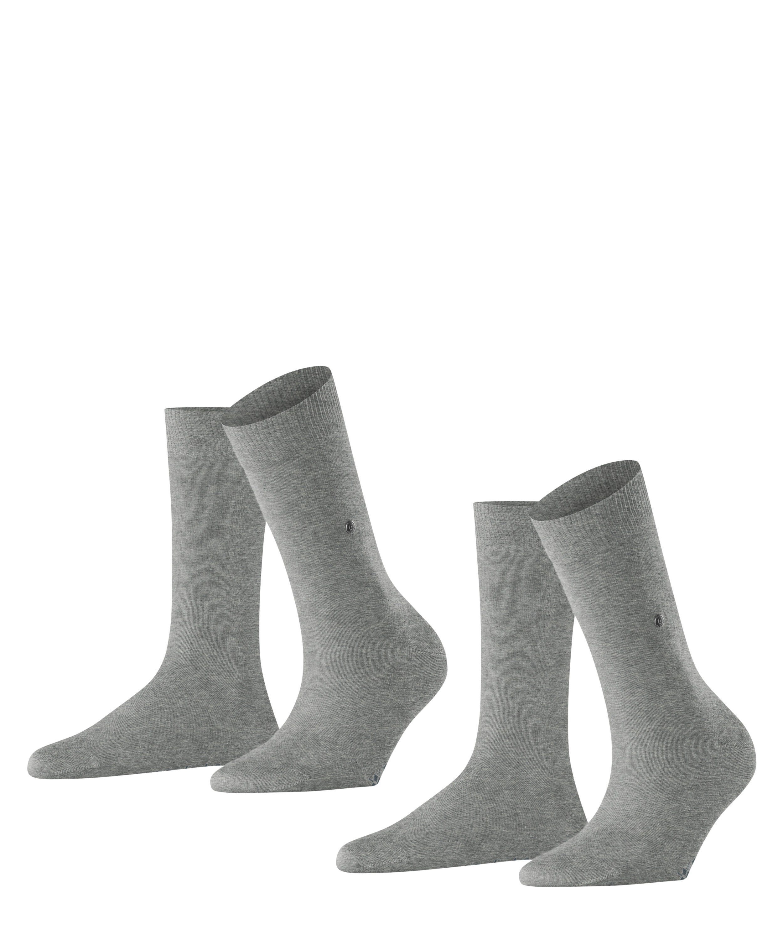 Burlington Socken Everyday 2-Pack (2-Paar) light grey (3401)