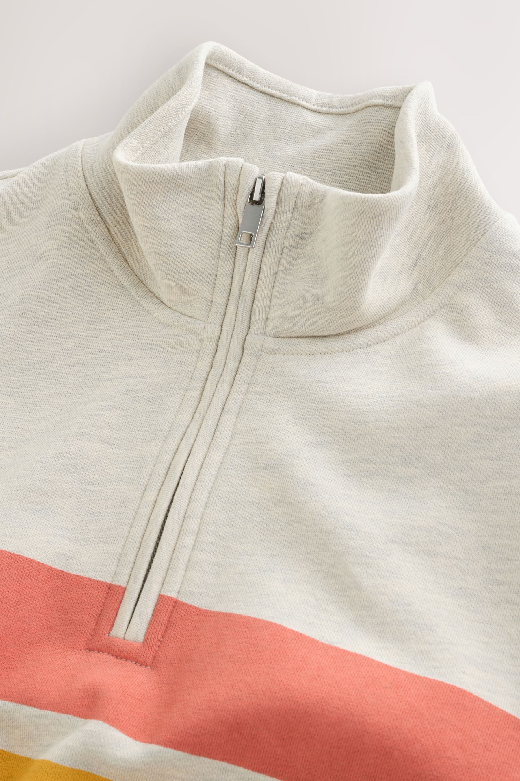 Next Sweater Blockfarben-Pullover mit Reißverschluss (1-tlg)