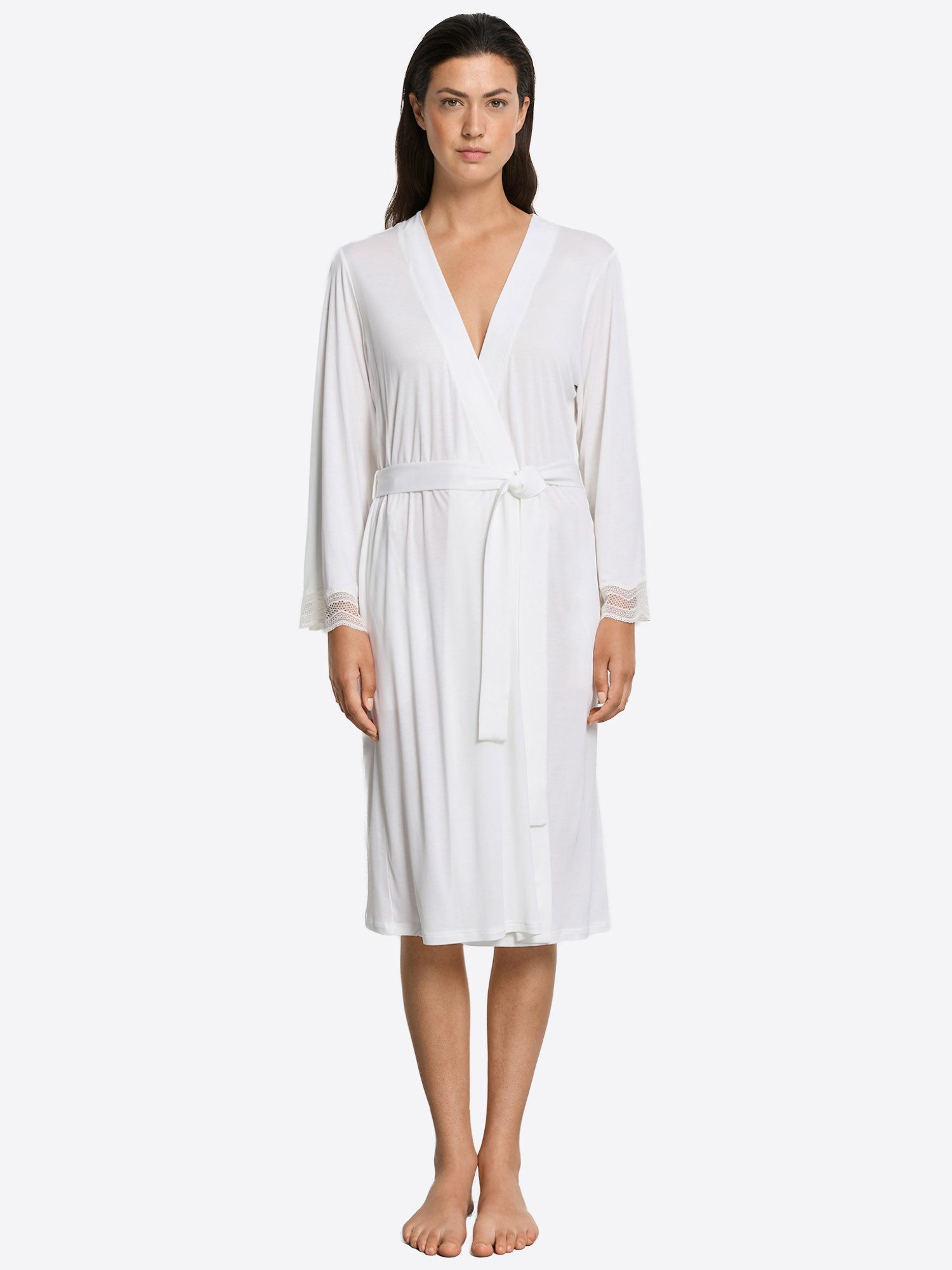 Hanro Bademantel Cira Nightwear, Morgenmantel, Kapuzenmantel, Saunamantel