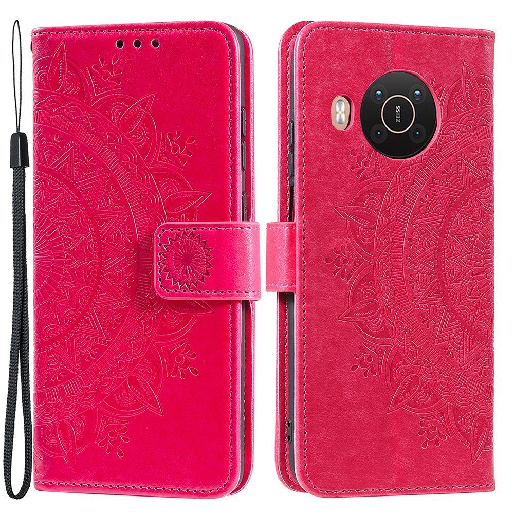 CoverKingz Handyhülle Hülle für Nokia X10/X20 Handyhülle Flip Case Cover Schutzhülle Etui 16,5 cm (6,5 Zoll), Klapphülle Schutzhülle mit Kartenfach Schutztasche Motiv Mandala