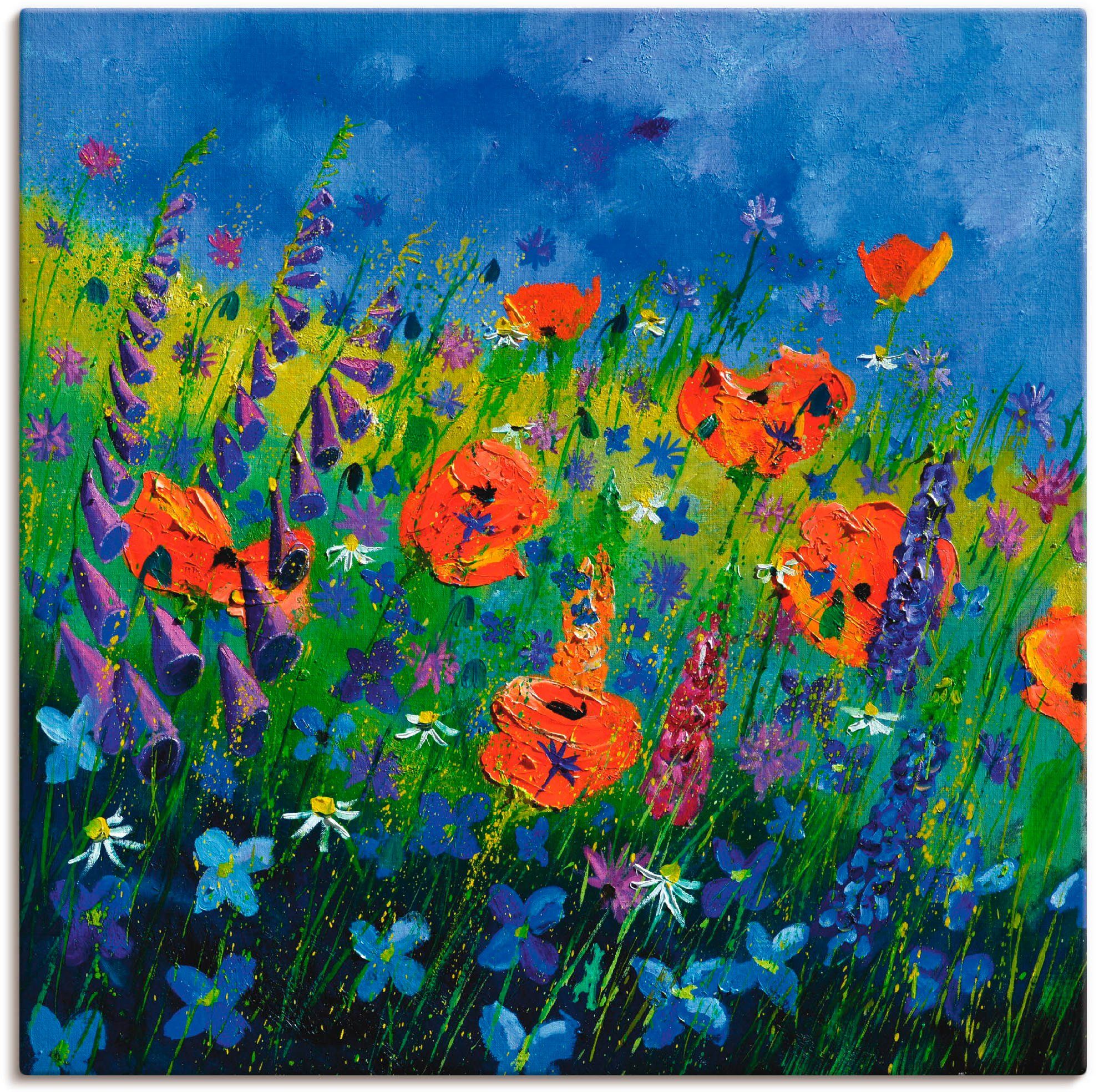 Artland Wandbild Mein Garten, Blumenwiese (1 St), als Alubild