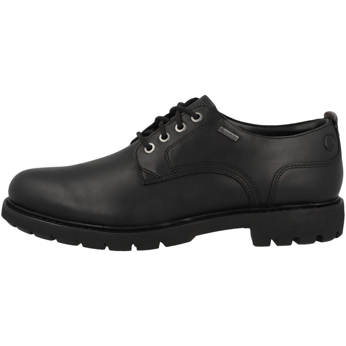Clarks Herren Batcombe Tie – Schwarze Lederschuhe, Schnürung, Größe 39,5