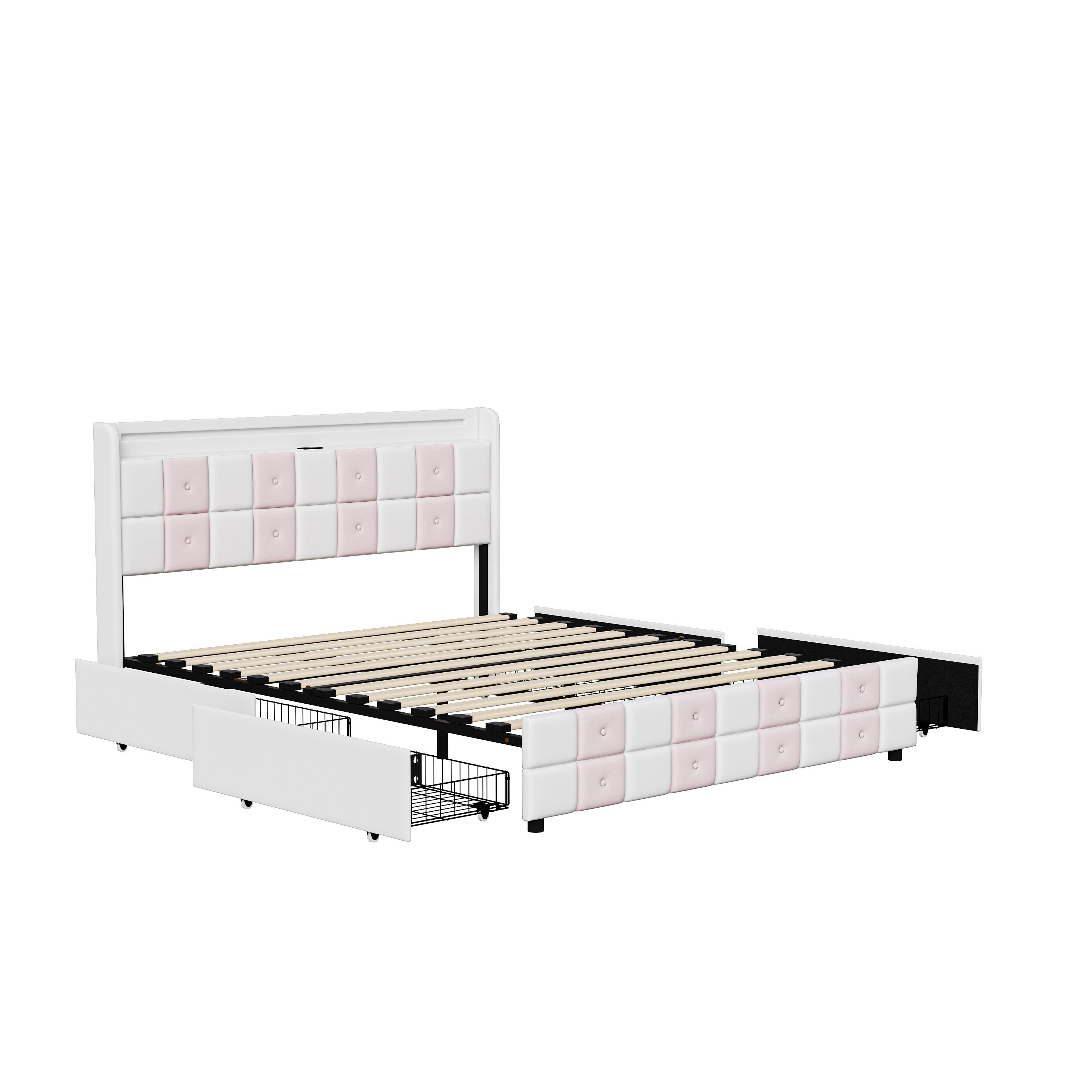 Furnishings Home Polsterbett LED Doppelbett 140x200cm, günstig online kaufen