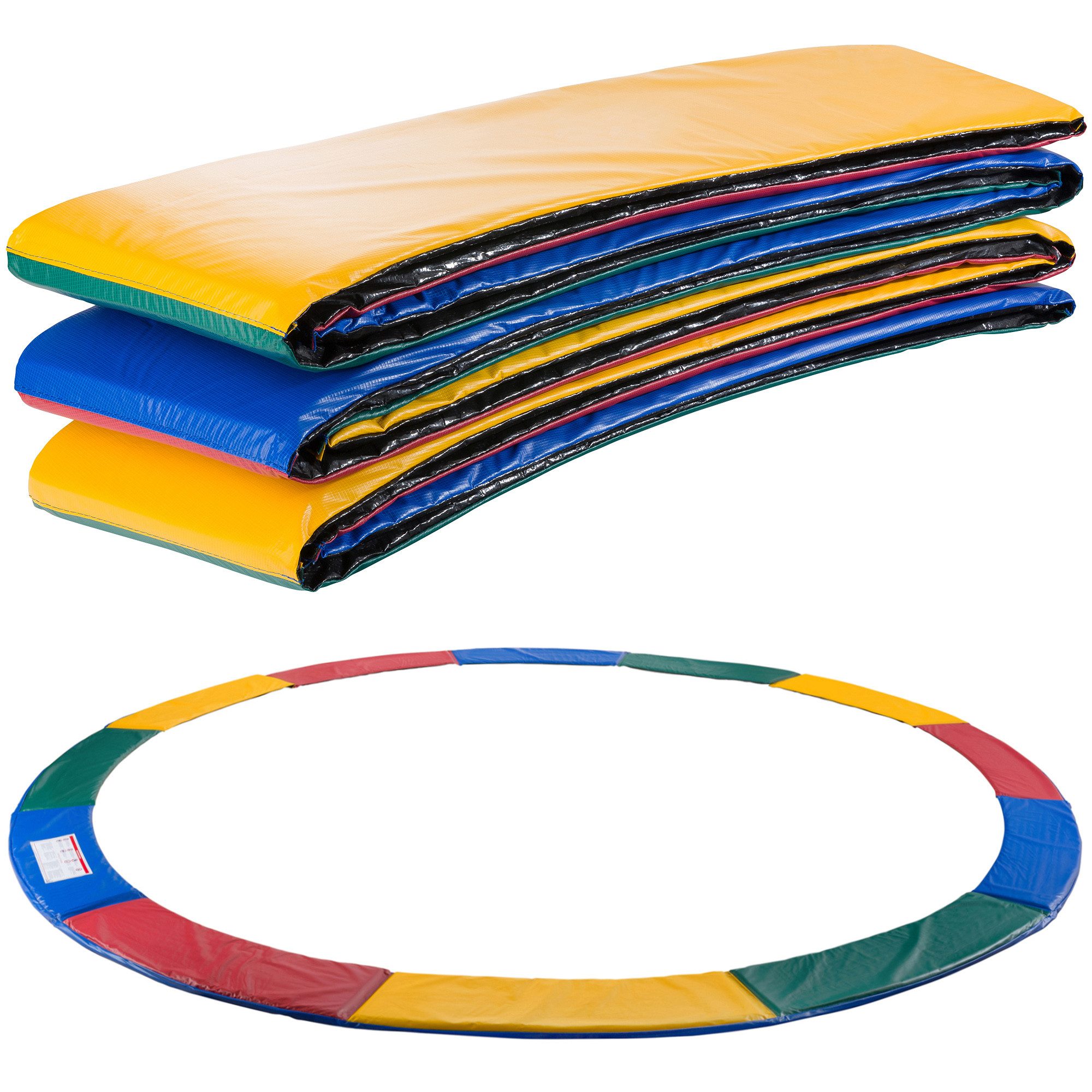 Arebos Trampolin-Randabdeckung Federschutz Ø 487 cm, Randschutz, PVC und PE, Reißfest, UV-resistente und wasserbeständige