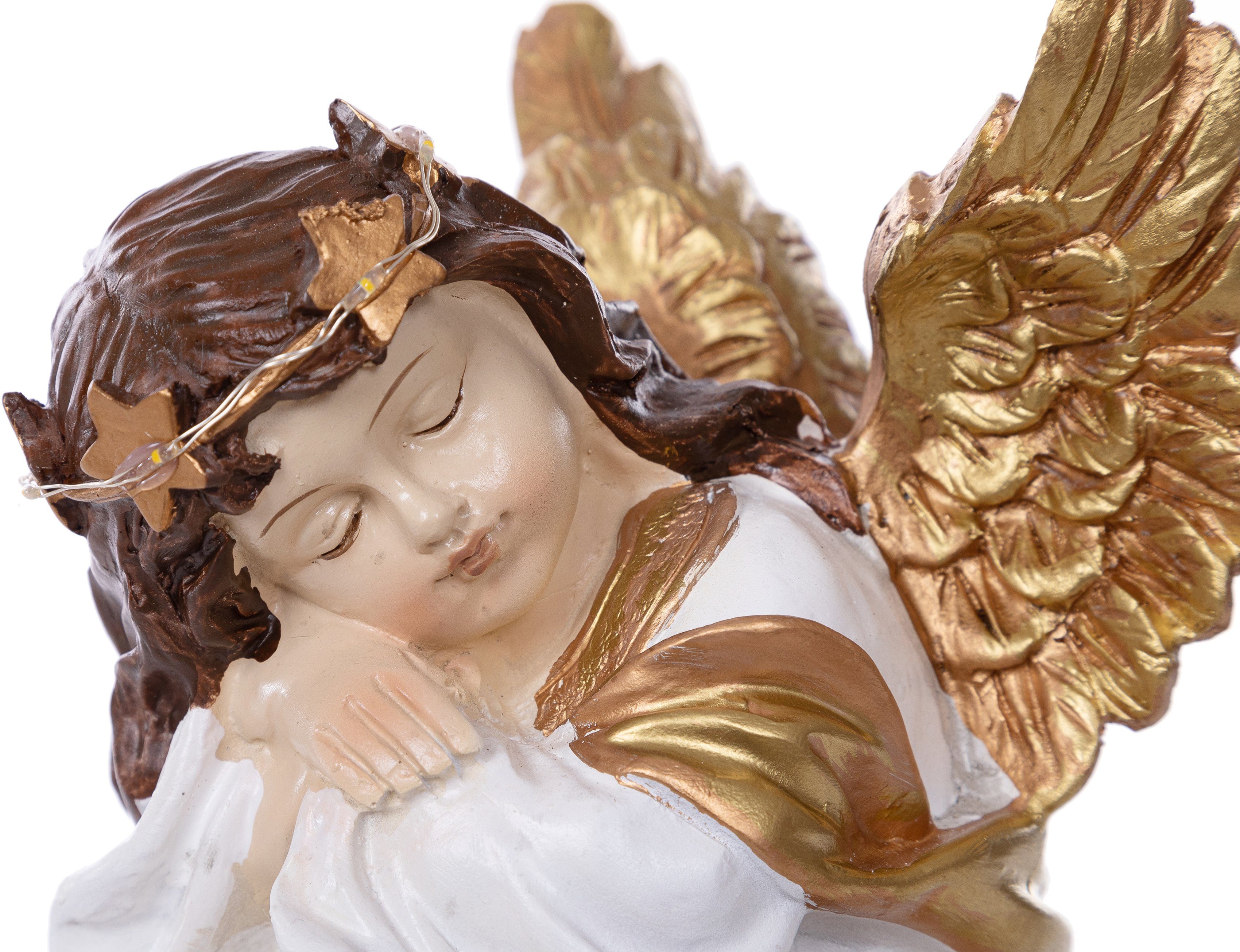 Myflair 18 ca. St), Haarkranz, & Höhe beleuchtetem Möbel (Set, Accessoires 2 cm Engelfigur mit Weihnachtsdeko
