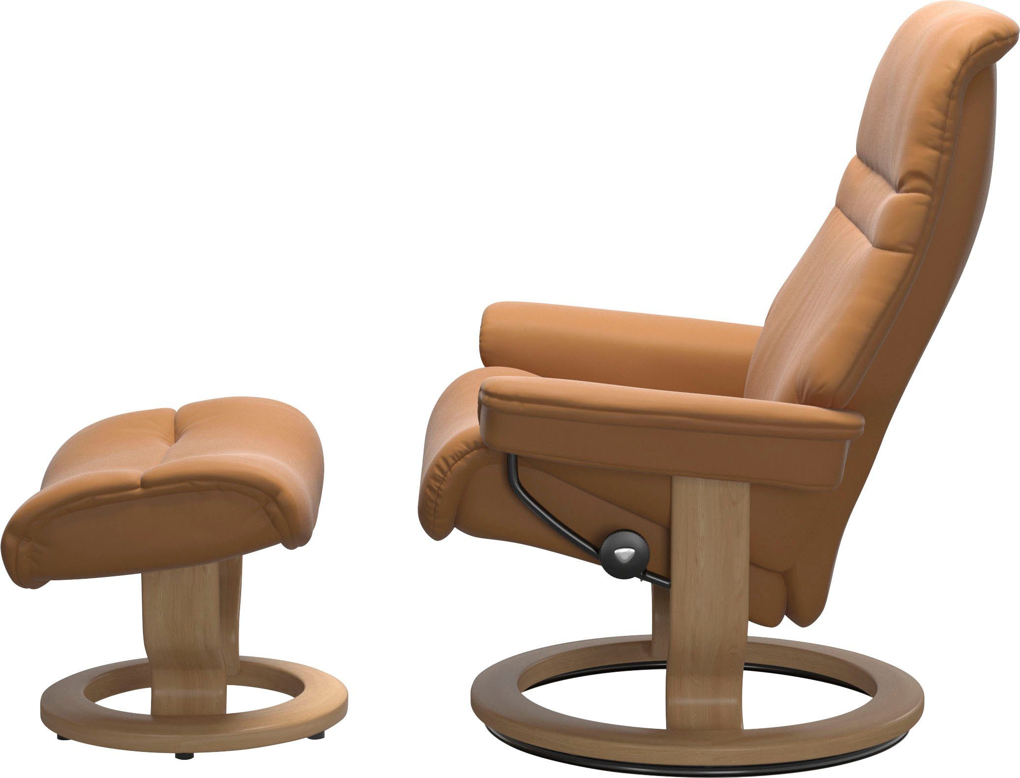 Stressless® Relaxsessel Sunrise, S, Base, Eiche mit Classic Gestell Größe