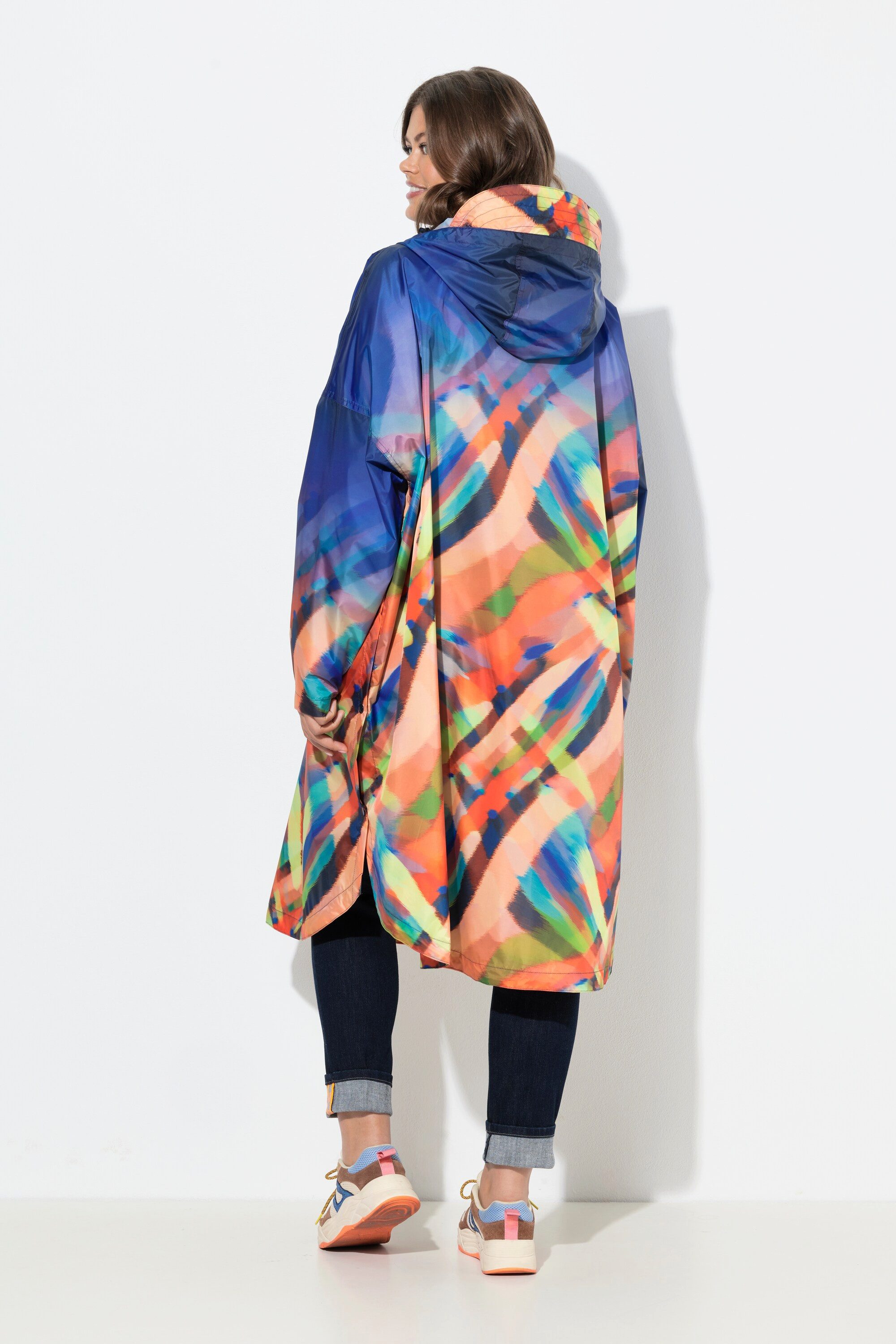 Laurasøn Funktionsjacke Funktions-Regencape Unisex Print Kapuze
