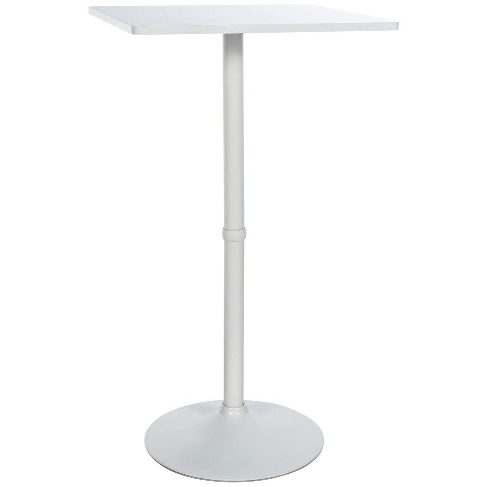 CLP Stehtisch Bartisch Bistrotisch Partytisch (Spar-Set, 1-St., 60 x 60 cm standsicher), Massivholzplatte, Alu-Gestell, standsicher, 60x60 cm