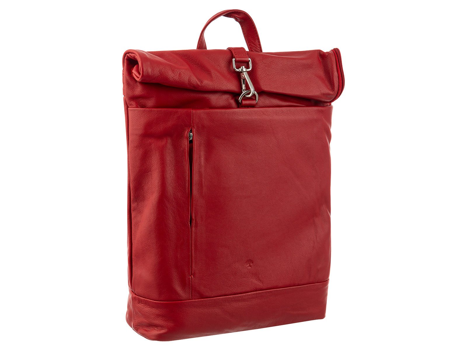 Prato Cityrucksack LM Asif Al16-N Cityrucksack Rindleder Rolltop (ein Stück, 1-tlg., ca. B/H/T 27/38/9 cm), leicht