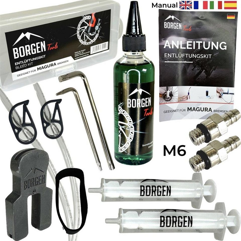 Borgen Fahrrad-Montageständer Borgen Service Kit Mineral Öl Magura MT HS  Felgen / Scheibenbremsen