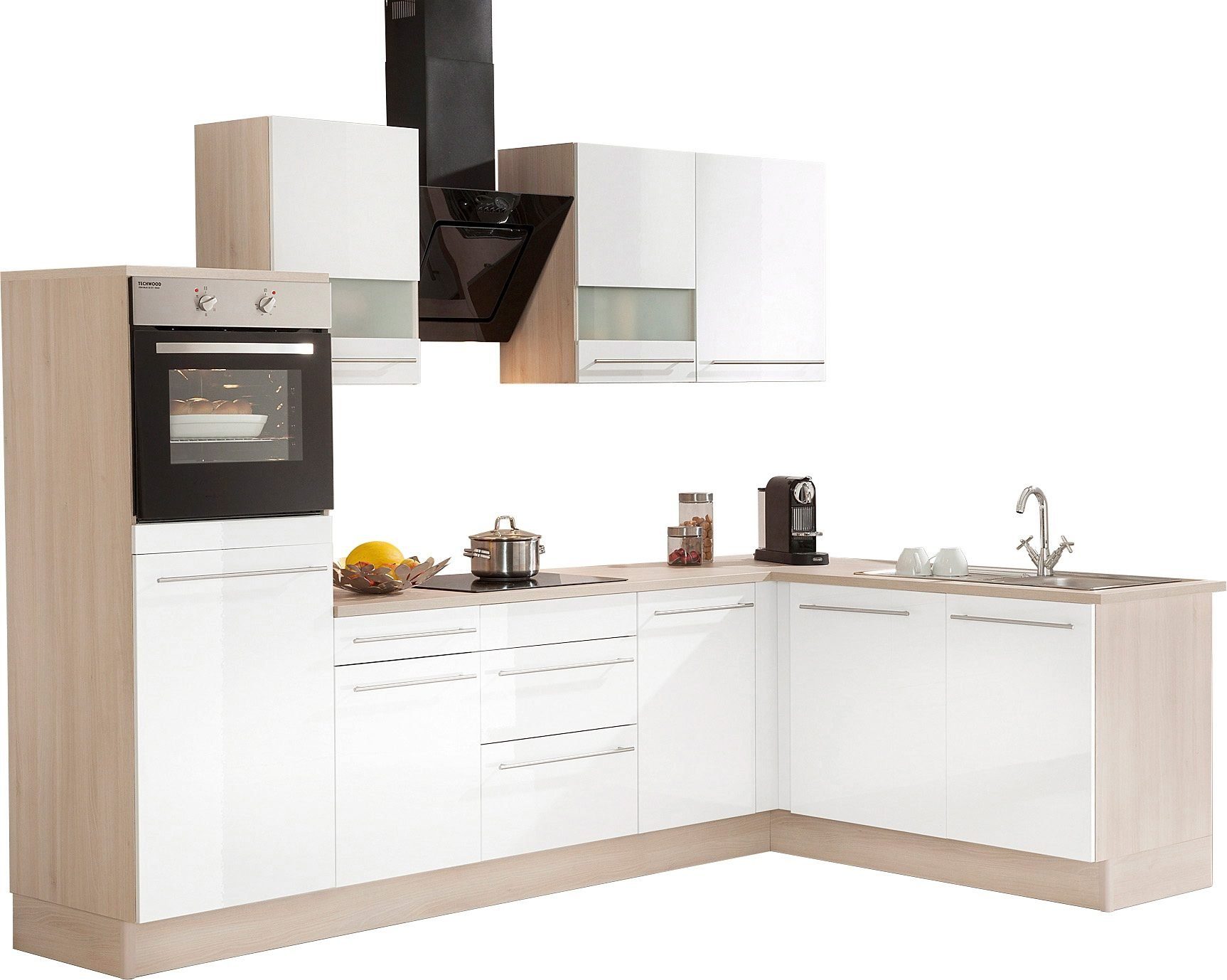 OPTIFIT Winkelküche Bern, Stellbreite 285x175 cm, wahlweise mit E-Geräten