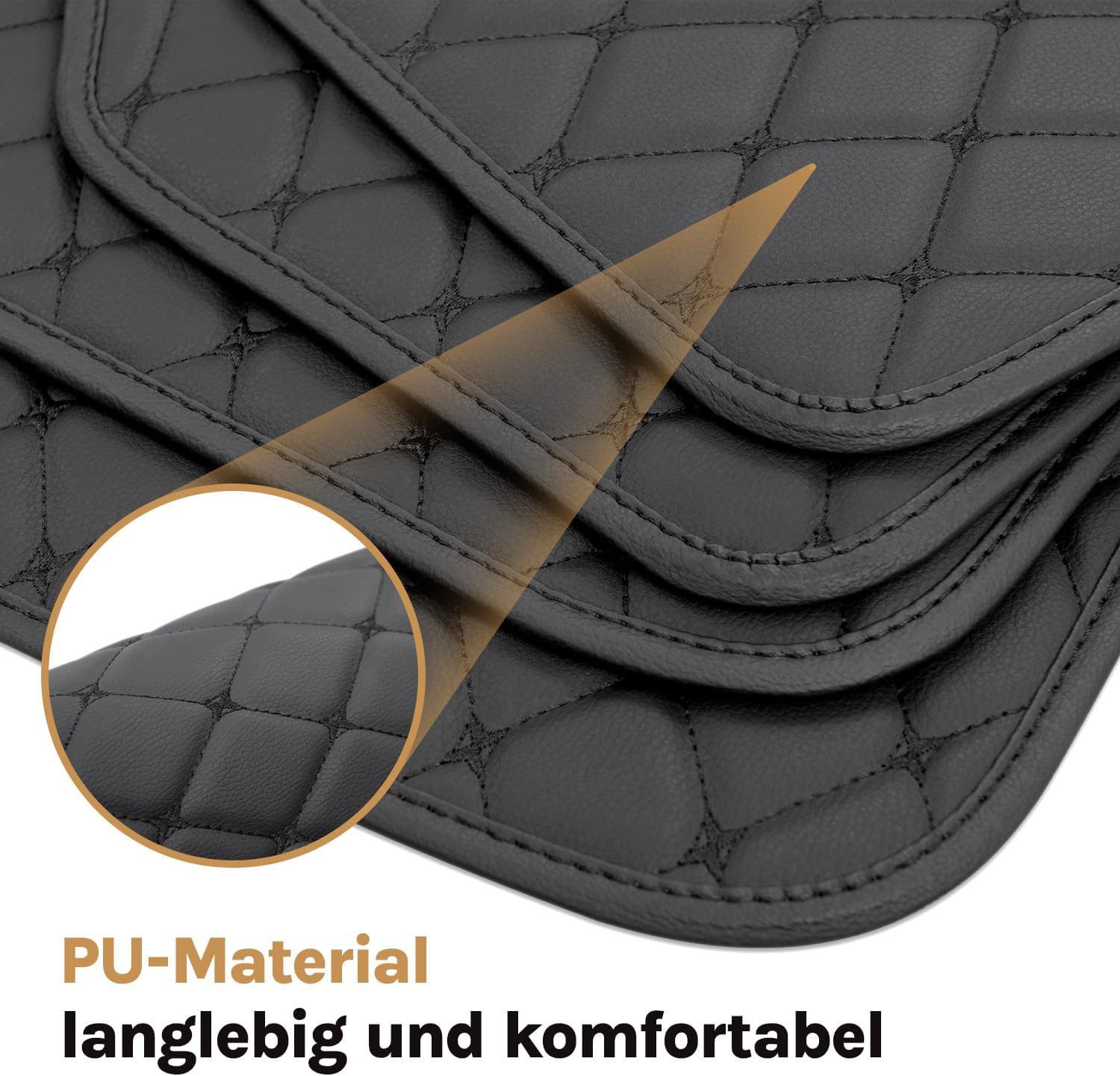 Woltu Car Floor Mats (4 pcs), The floor mat set fits most cars. Universal car floor mats, Non-slip design, Easy to clean.