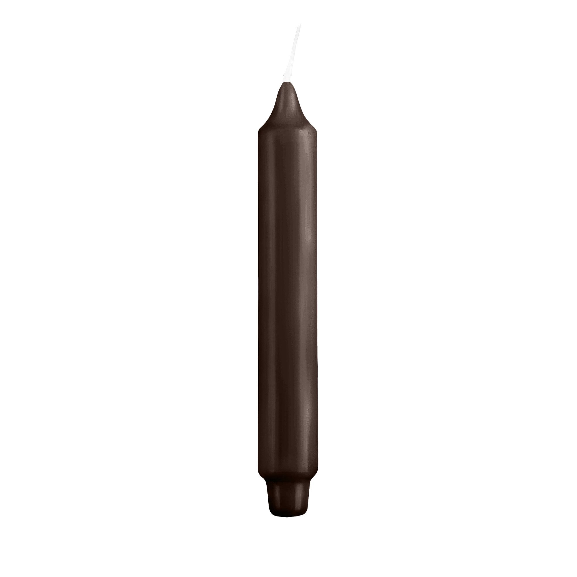 Kopschitz Kerzen Tafelkerze Stabkerzen mit Zapfenfuß Chocolate, 300 x Ø 30 mm, 6 Stück