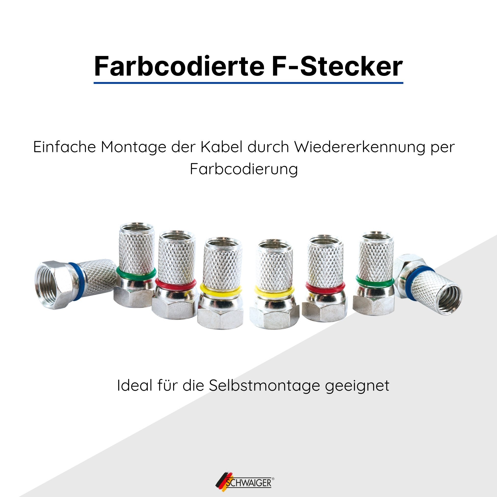 Schwaiger 714517 SAT-Antenne (75 cm, Stahl, Quad LNB, anthrazit)