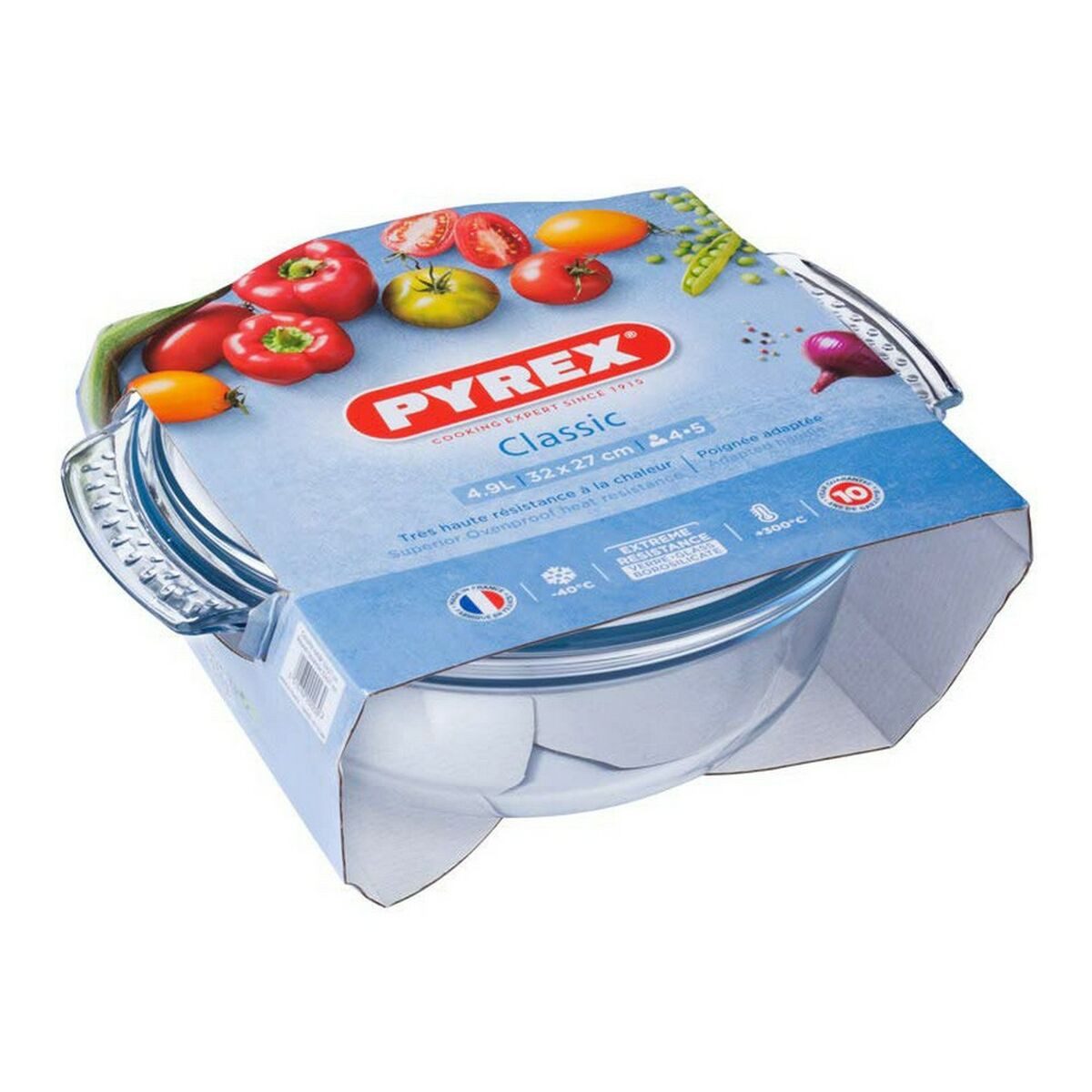 PYREX Auflaufform Auflaufform Kasserolle mit Glasabdeckung Pyrex 118A0005043 Durchsichti, Glas