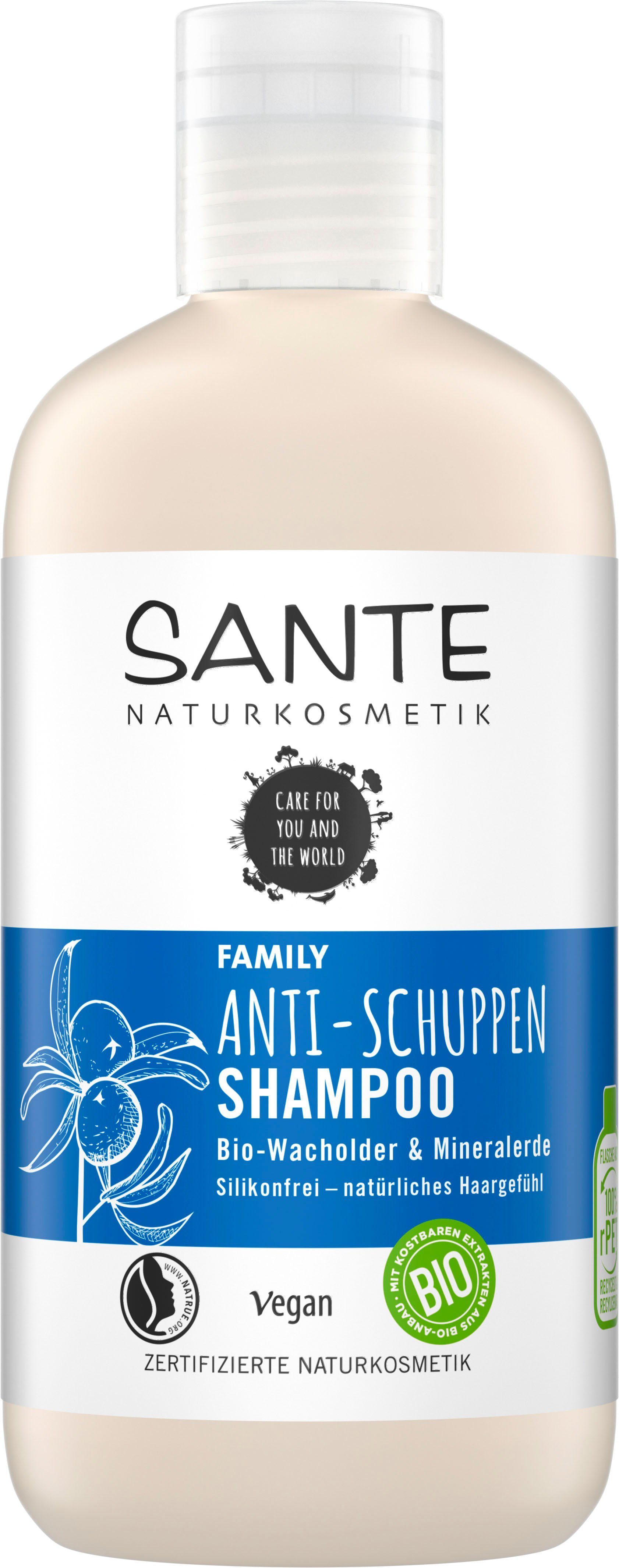 rein milden Mit FAMILY Kräuterduft natürlichem, SANTE Anti-Schuppen Haarshampoo Shampoo,