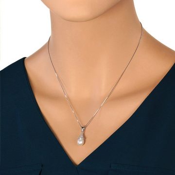 SilberDream Silberkette SilberDream Halskette silber weiß Damen, Halsketten ca. 45cm, 925 Sterling Silber, Farbe: silber, weiß