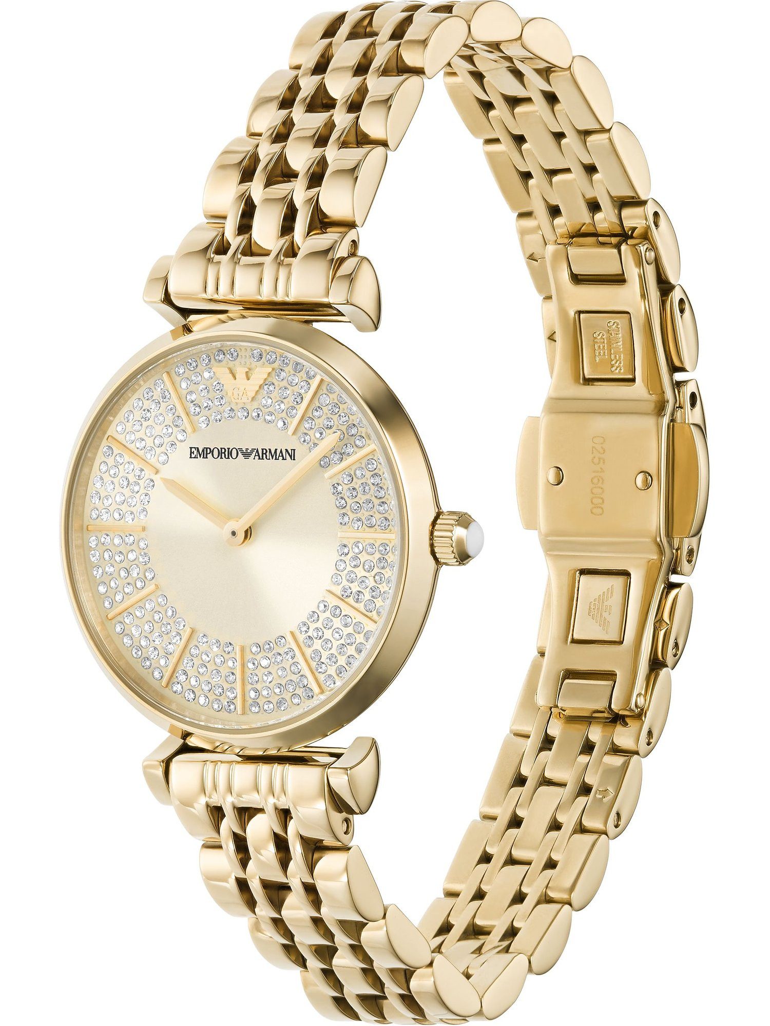 Emporio Armani Quarzuhr Emporio Armani Damen-Uhren günstig online kaufen