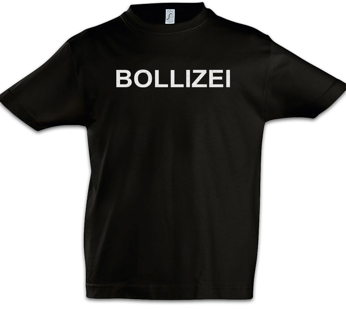 Urban Backwoods Print-Shirt Bollizei Kinder T-Shirt Polizist Polizei Spaß Kostüm Fasching Karneval (1-tlg) Verkleidung Fastnacht Fassenacht Faschings-Shirt Helau