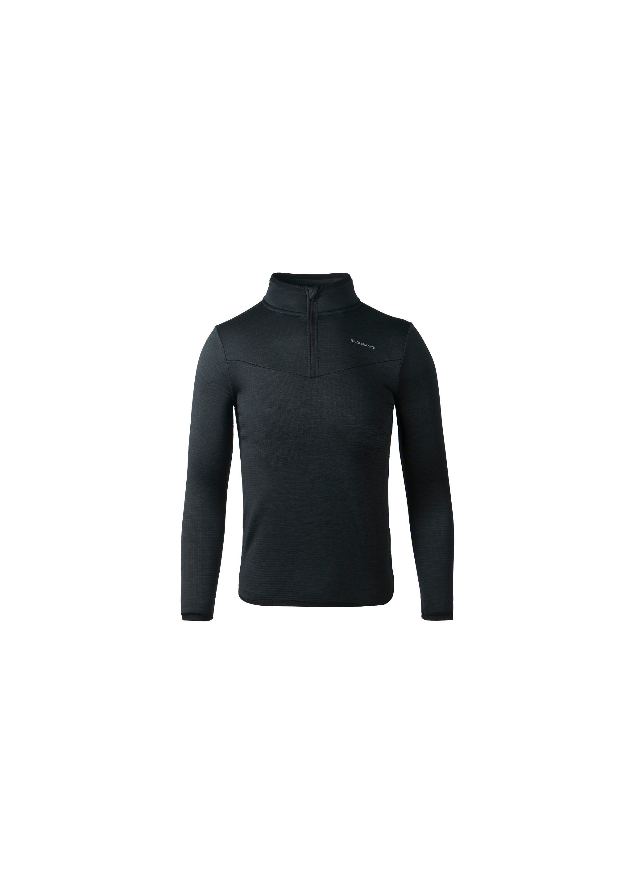 formell ENDURANCE Strickpullover Ledger mit Jr. Kragen hochabschließendem schwarz