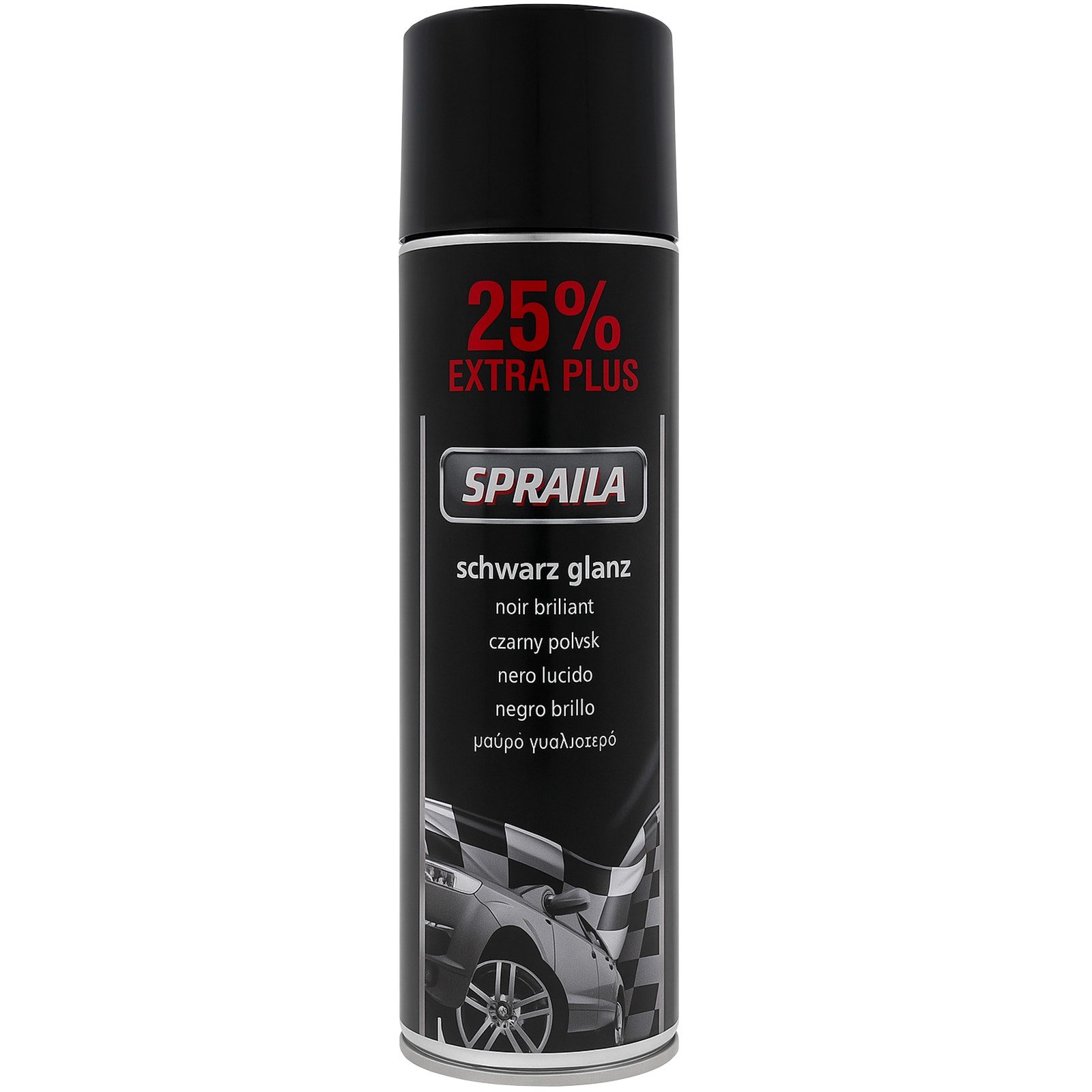 belton Sprühlack 1 x Auto Lackspray Dose Spraila Schwarz Glanz 500ml