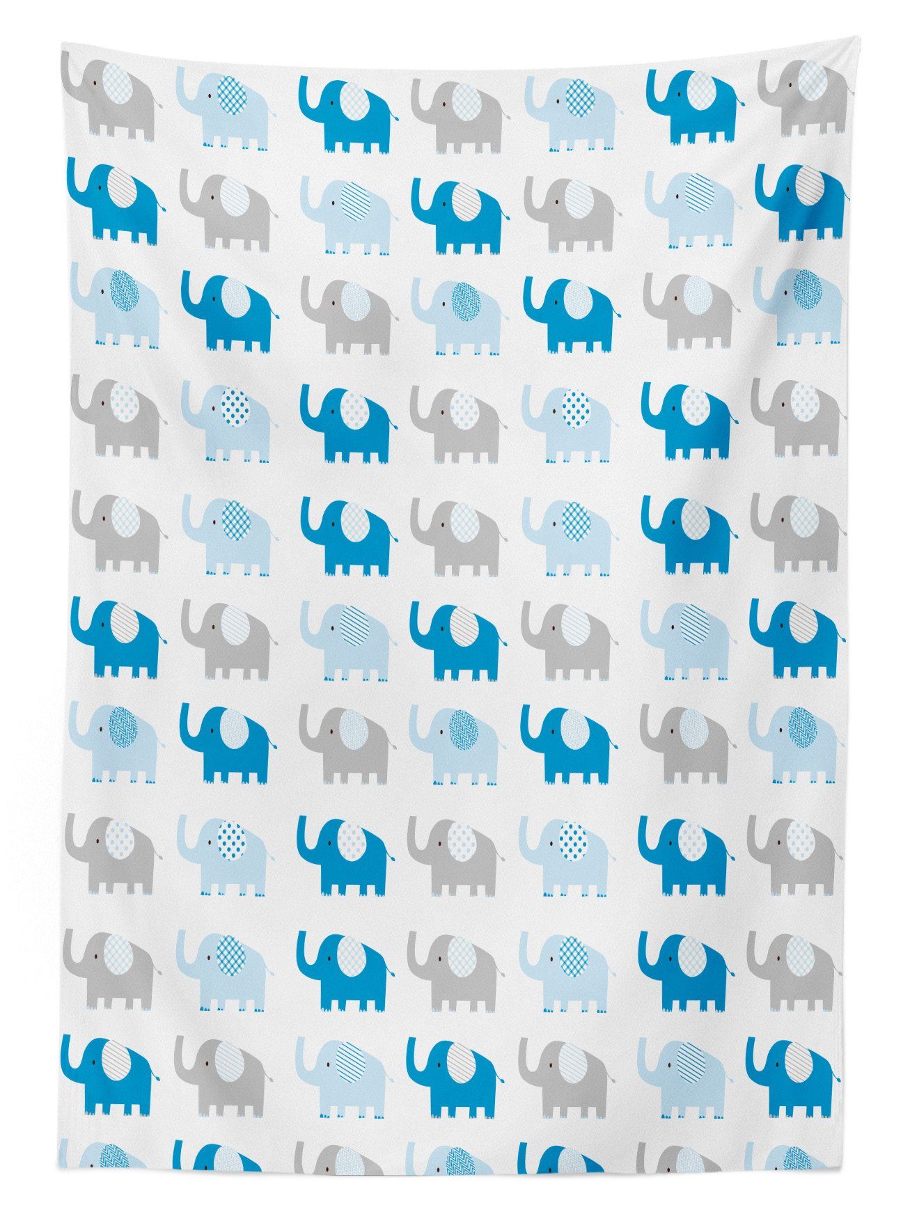 Abakuhaus Tischdecke Farbfest Bereich Außen den geeignet Für Klare Baby-Elefanten Farben, Tier Waschbar Zusammensetzung
