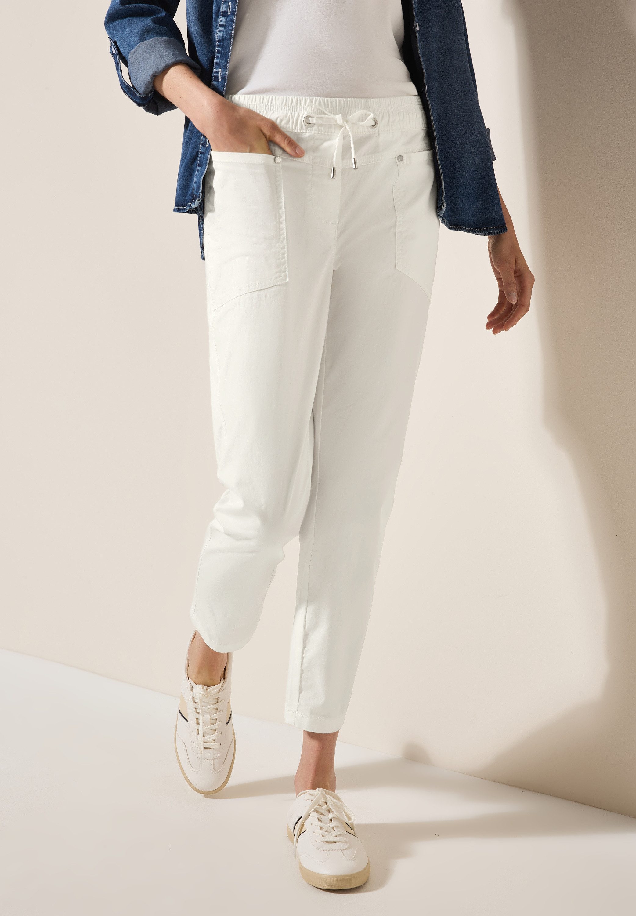 CECIL Stoffhose Style Chelsea Sommerhose mit Kordelzug günstig online kaufen