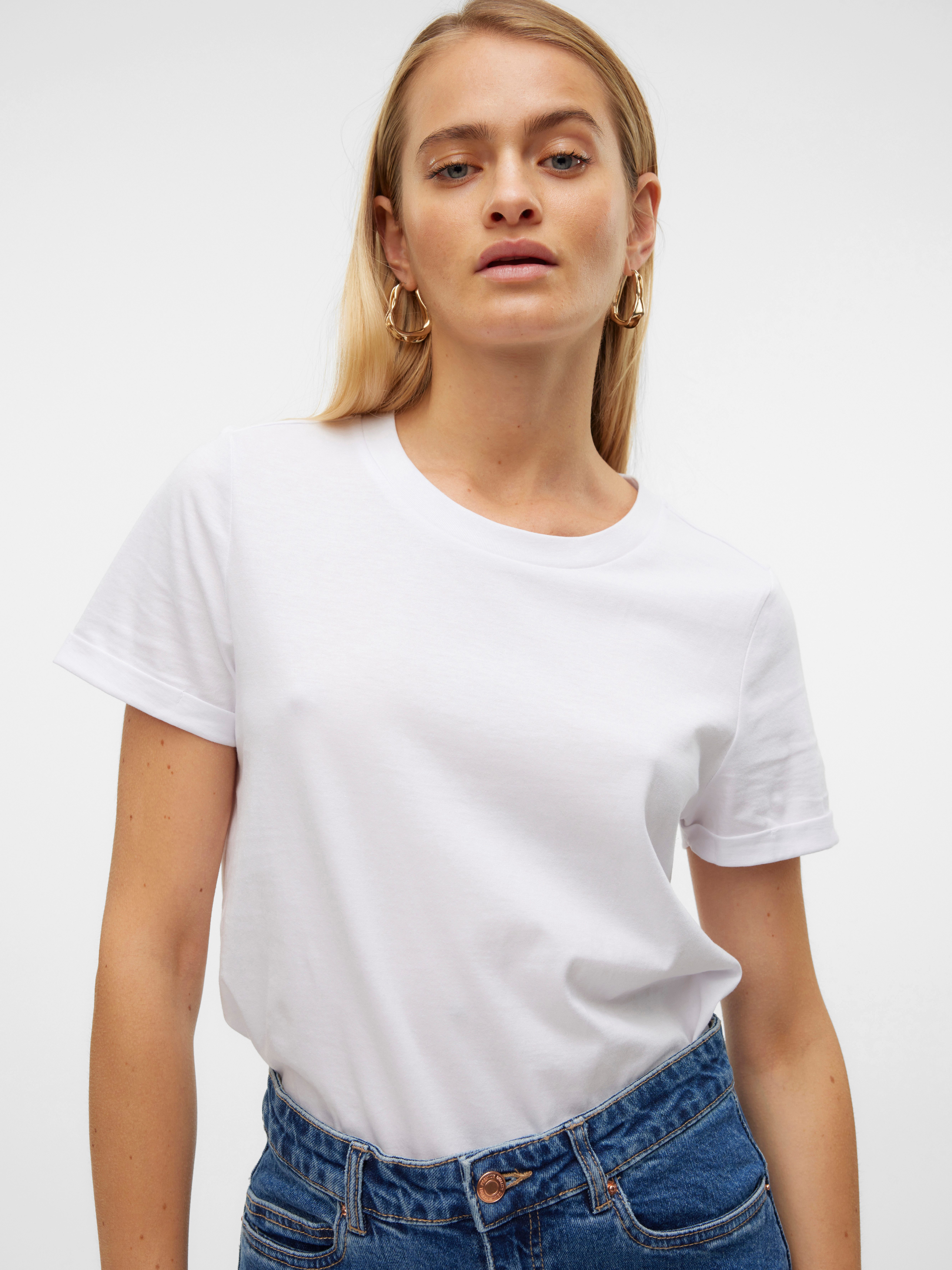 Vero Moda Rundhalsshirt VMPAULA günstig online kaufen