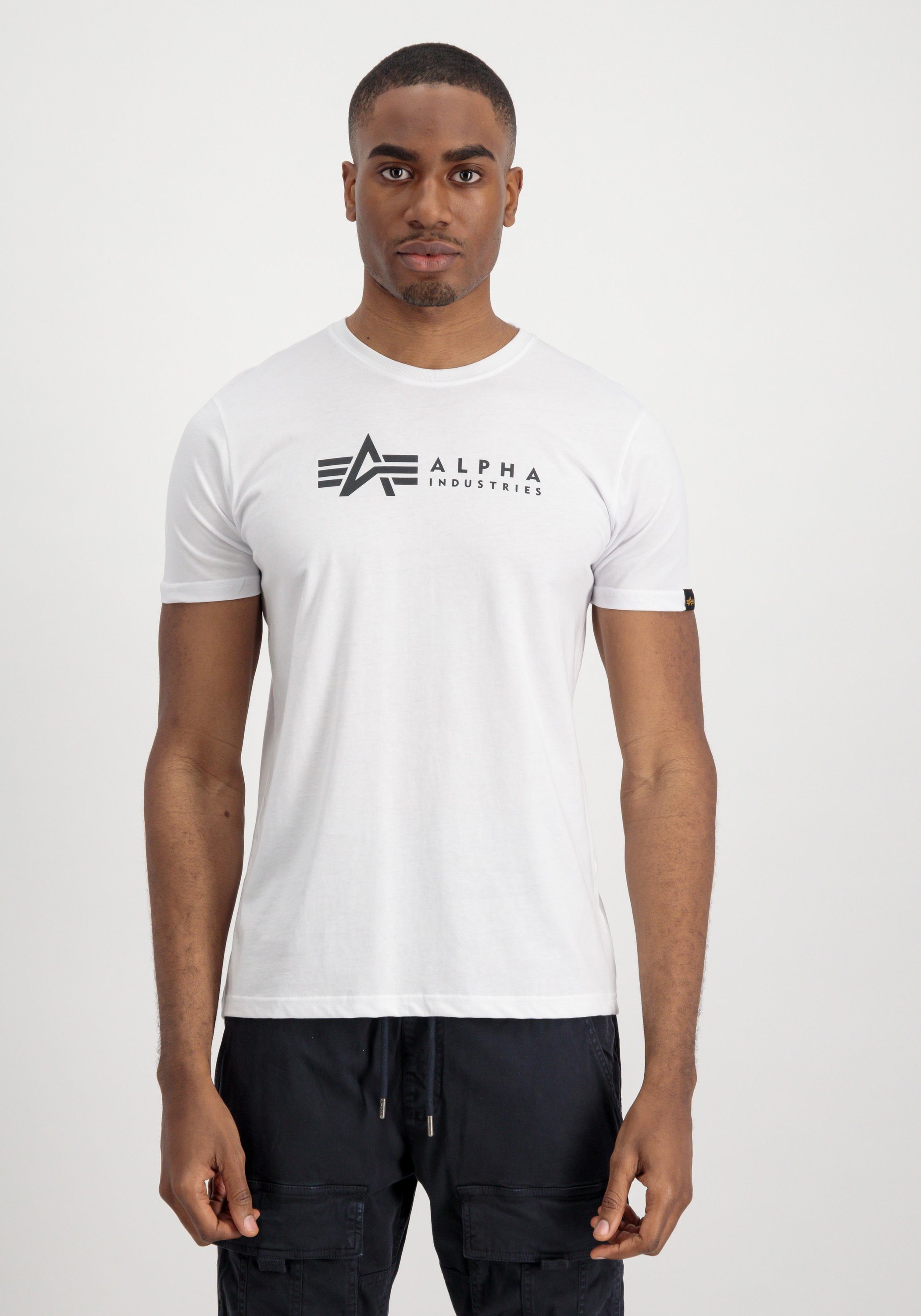- Label black/white Men Alpha T Alpha T-Shirt T-Shirts Industries Alpha Pack 2 Industries