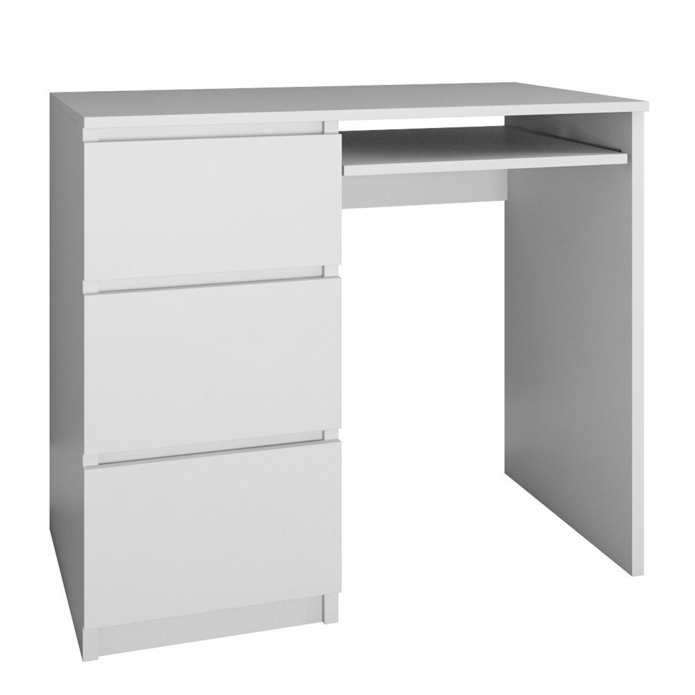 TOPESHOP Schreibtisch Arbeitstisch Home-Office mit Arbeitstisch Schubladen: