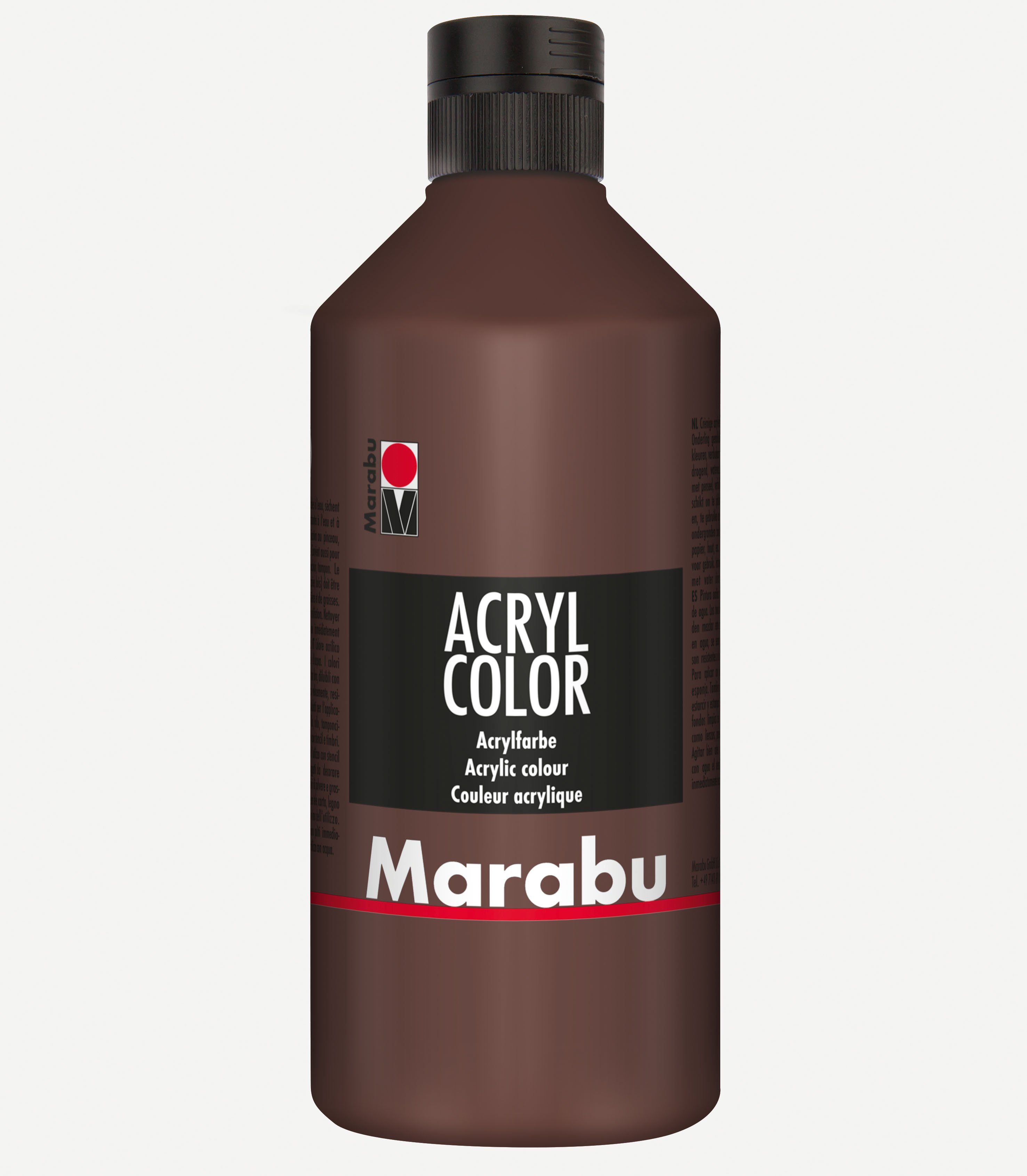 Marabu Acrylfarbe Marabu Acrylfarbe Acryl Color, 500 ml, mittelbraun 040