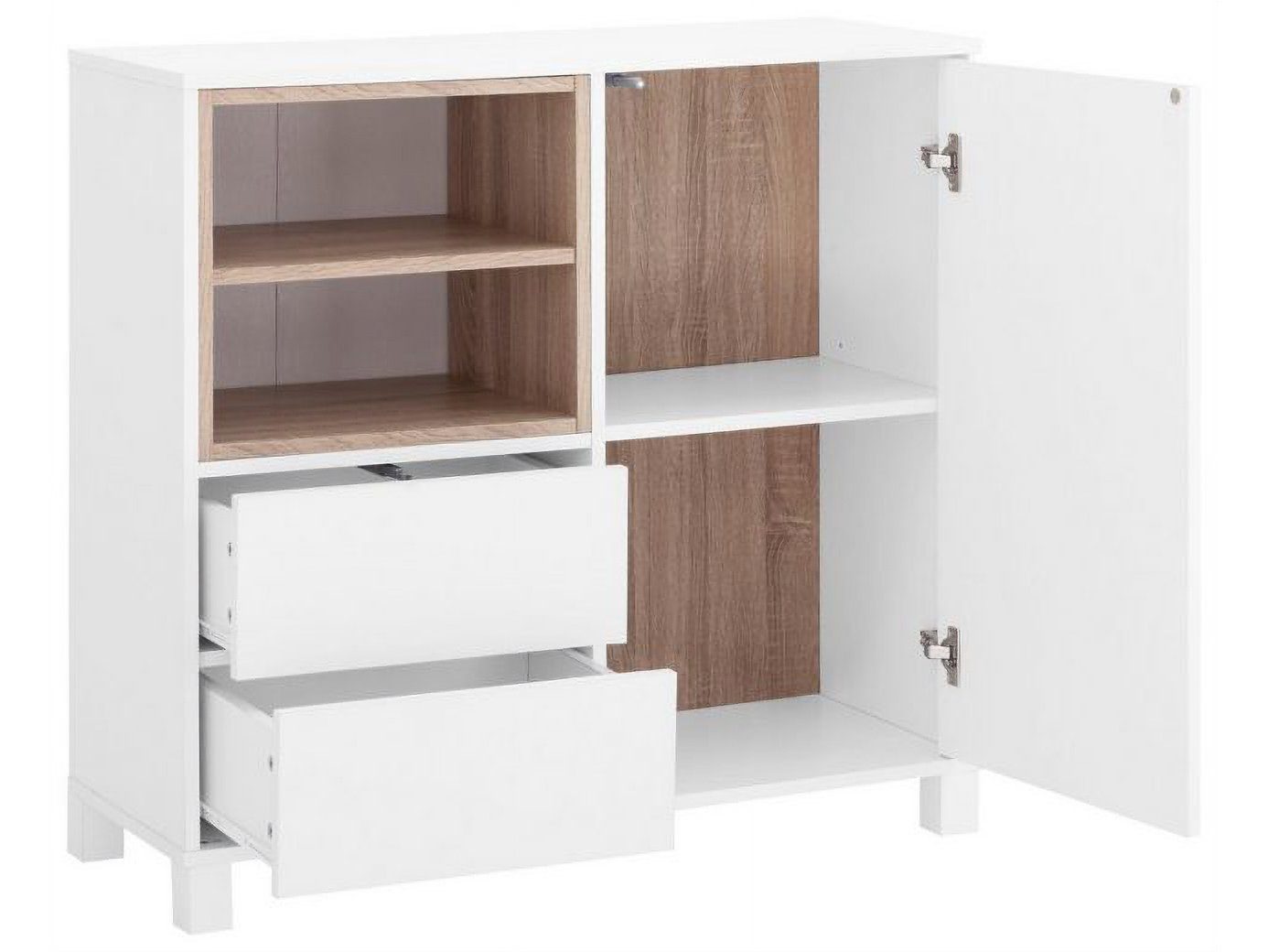 loft24 Kommode Packer, Highboard mit Push-to-Open-Funktion