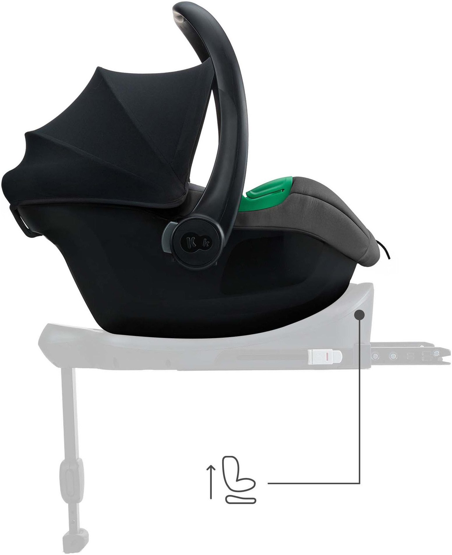 Kinderkraft Babyschale MINK PRO2 iSize, ab: Geburt, bis: 15 Monaten, ab: 40 cm, bis: 87 cm