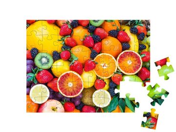 puzzleYOU Puzzle Frische Früchte, 48 Puzzleteile, puzzleYOU-Kollektionen Obst, 100 Teile, Essen und Trinken