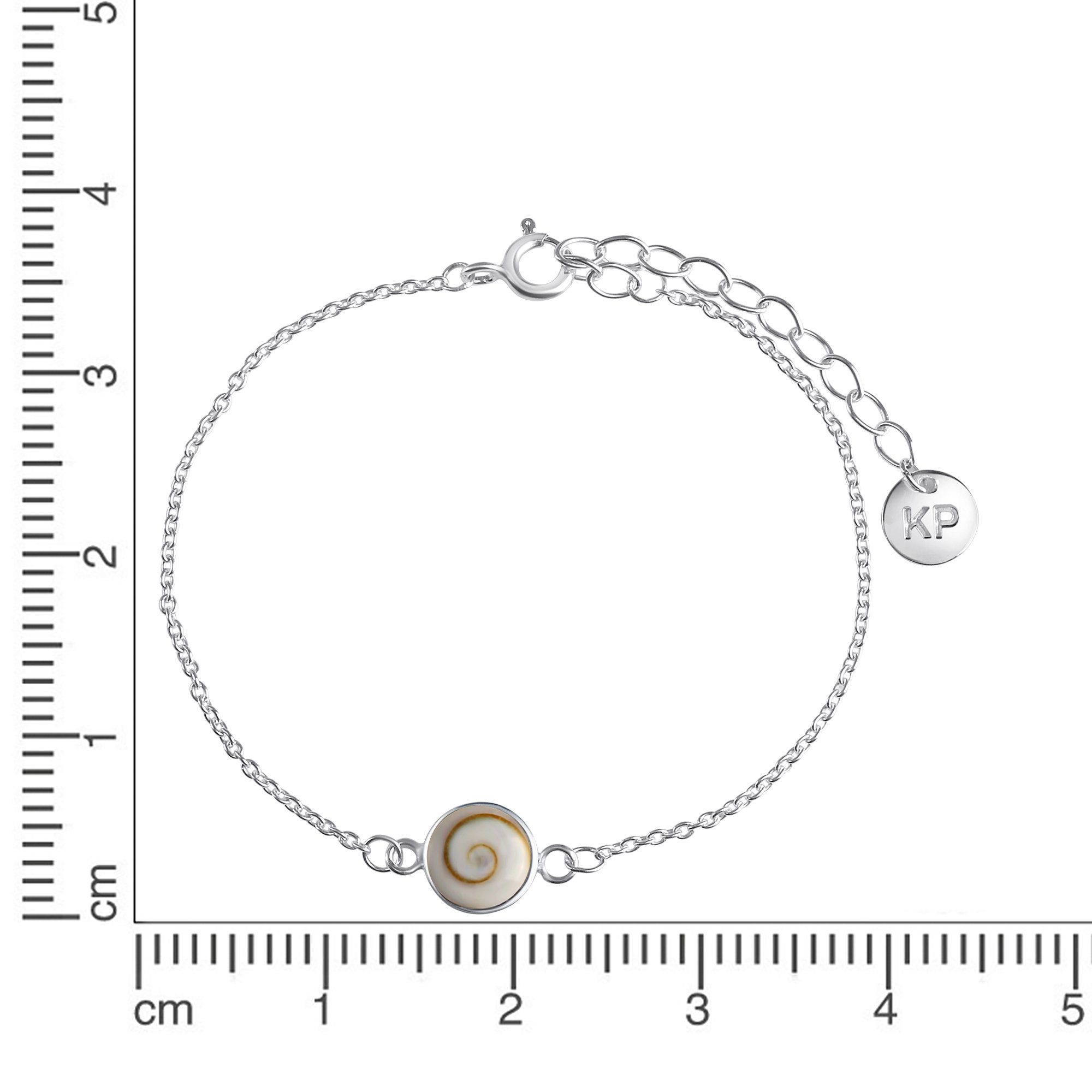 Vivance Armband 925/- Silber weiß weiß Muschel mit