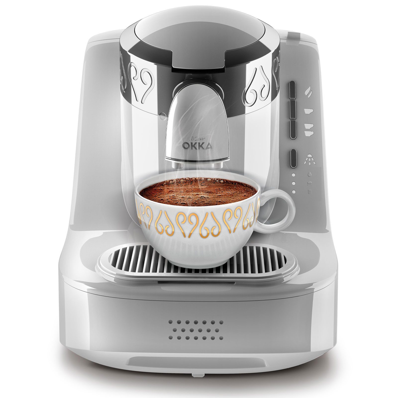 Arzum Filterkaffeemaschine OK002-W, Bedienung über Tasten